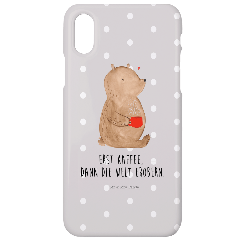 Handyhülle Bär Kaffee Handyhülle, Handycover, Cover, Handy, Hülle, Iphone 10, Iphone X, Bär, Teddy, Teddybär, Kaffee, Coffee, Bären, guten Morgen, Morgenroutine, Welt erobern, Welt retten, Motivation