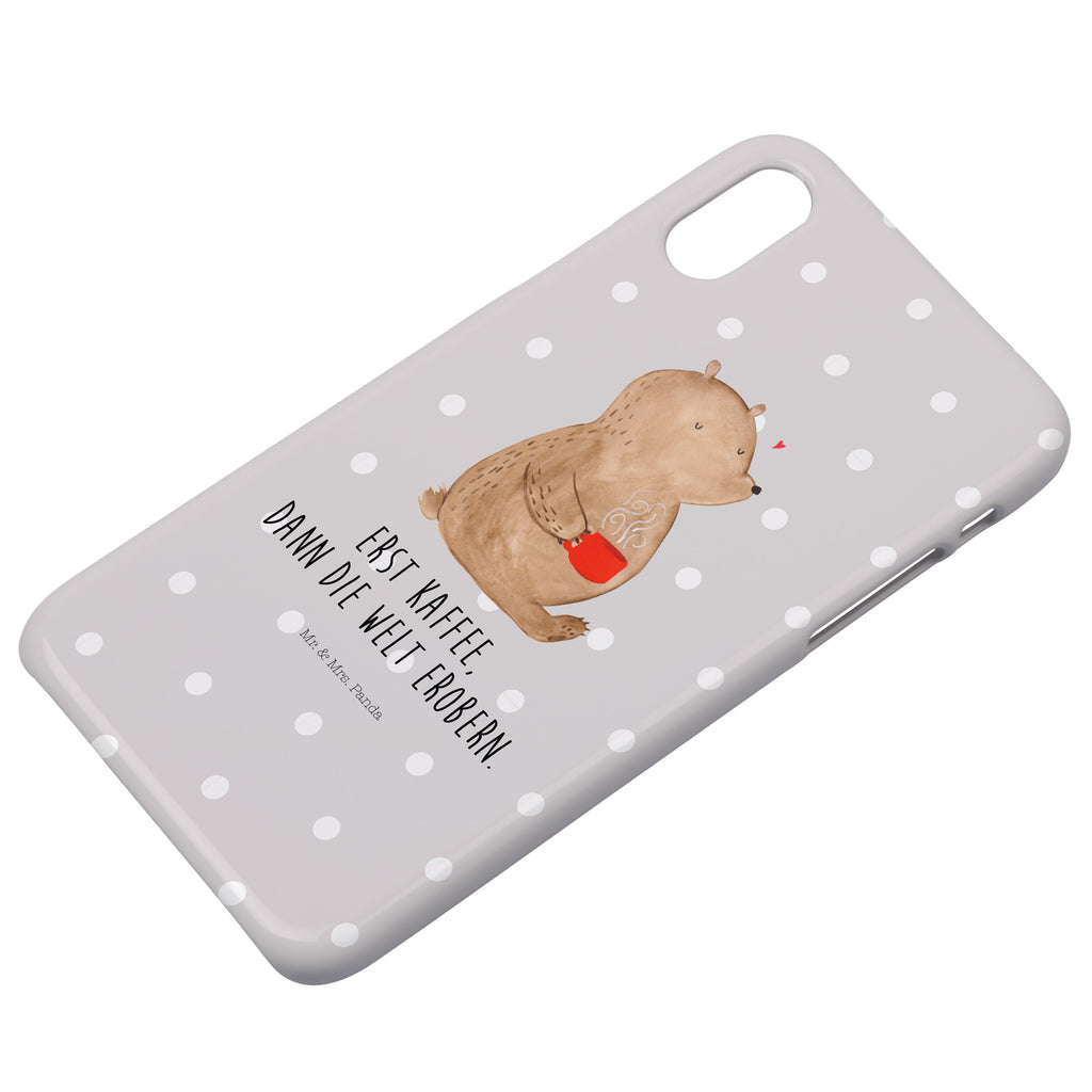 Handyhülle Bär Kaffee Handyhülle, Handycover, Cover, Handy, Hülle, Iphone 10, Iphone X, Bär, Teddy, Teddybär, Kaffee, Coffee, Bären, guten Morgen, Morgenroutine, Welt erobern, Welt retten, Motivation