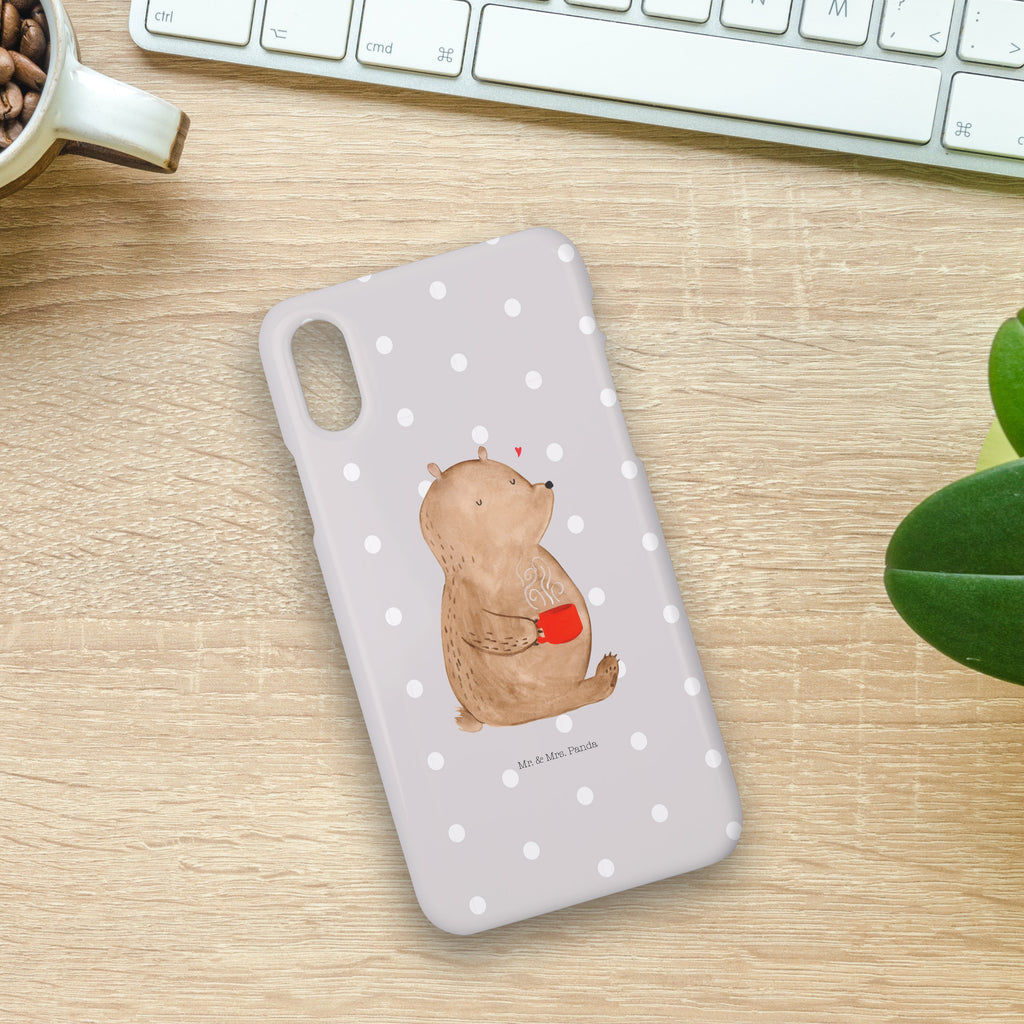 Handyhülle Bär Kaffee Handyhülle, Handycover, Cover, Handy, Hülle, Iphone 10, Iphone X, Bär, Teddy, Teddybär, Kaffee, Coffee, Bären, guten Morgen, Morgenroutine, Welt erobern, Welt retten, Motivation