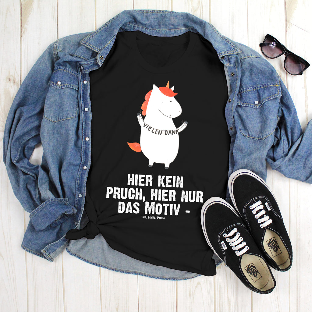 T-Shirt Standard Einhorn Vielen Dank T-Shirt, Shirt, Tshirt, Lustiges T-Shirt, T-Shirt mit Spruch, Party, Junggesellenabschied, Jubiläum, Geburstag, Herrn, Damen, Männer, Frauen, Schlafshirt, Nachthemd, Sprüche, Einhorn, Einhörner, Einhorn Deko, Pegasus, Unicorn, Danke, vielen Dank, Dankeschön, Danksagung