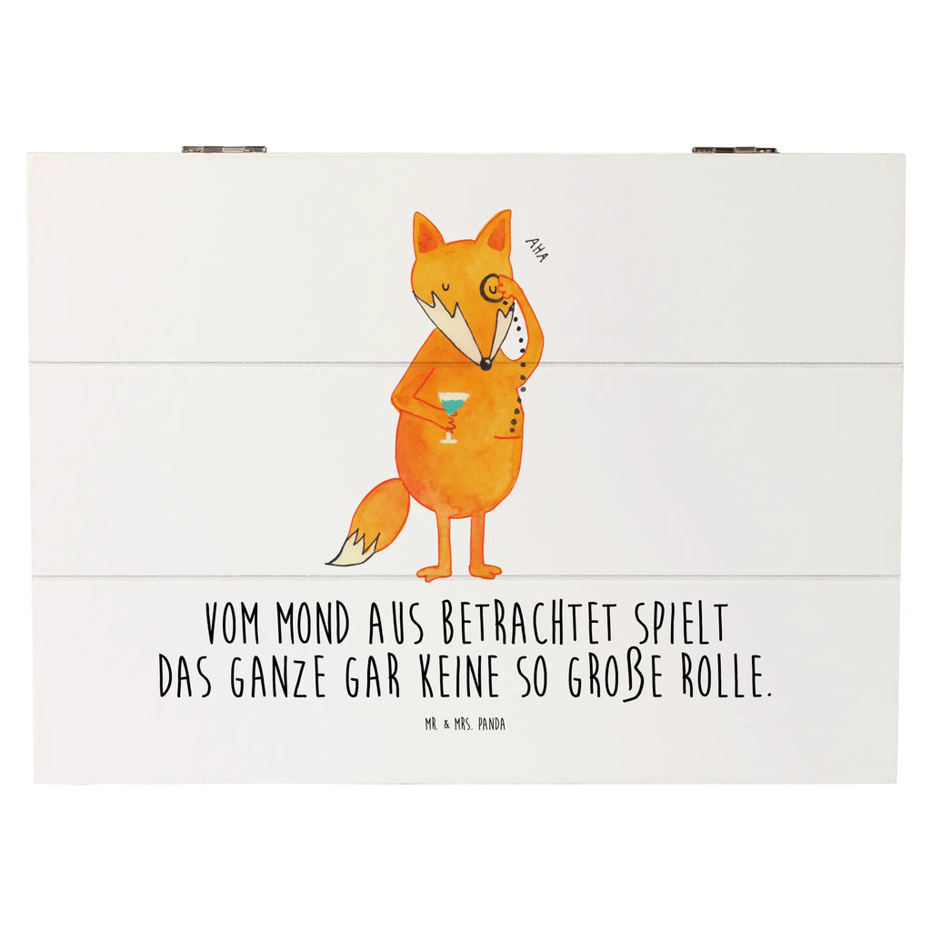 Holzkiste Fuchs Lord Holzkiste, Kiste, Schatzkiste, Truhe, Schatulle, XXL, Erinnerungsbox, Erinnerungskiste, Dekokiste, Aufbewahrungsbox, Geschenkbox, Geschenkdose, Fuchs, Füchse, tröstende Worte, Spruch lustig, Liebeskummer Geschenk, Motivation Spruch, Problemlösung