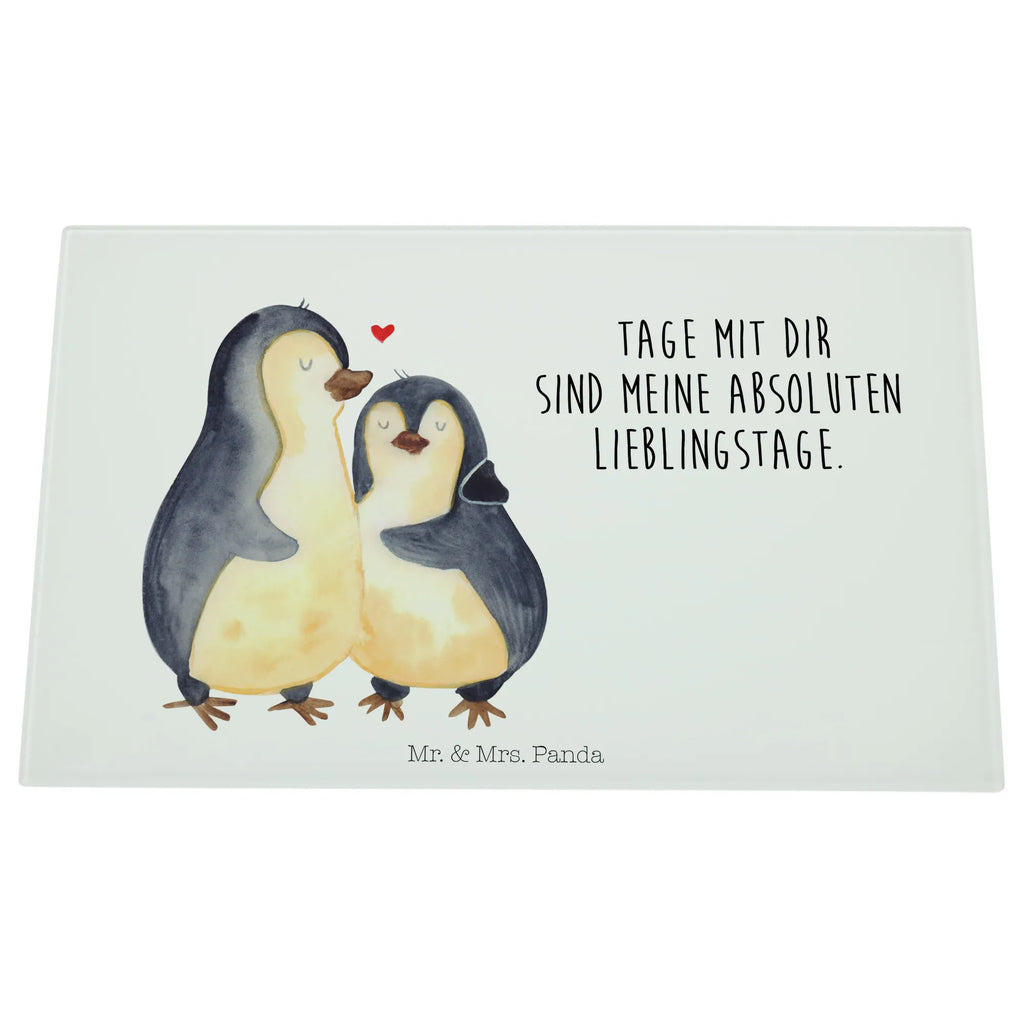 Glasschneidebrett Pinguin umarmen Glasschneidebrett, Schneidebrett, Pinguin, Liebe, Liebespaar, Liebesbeweis, Liebesgeschenk, Verlobung, Jahrestag, Hochzeitstag, Hochzeit, Hochzeitsgeschenk