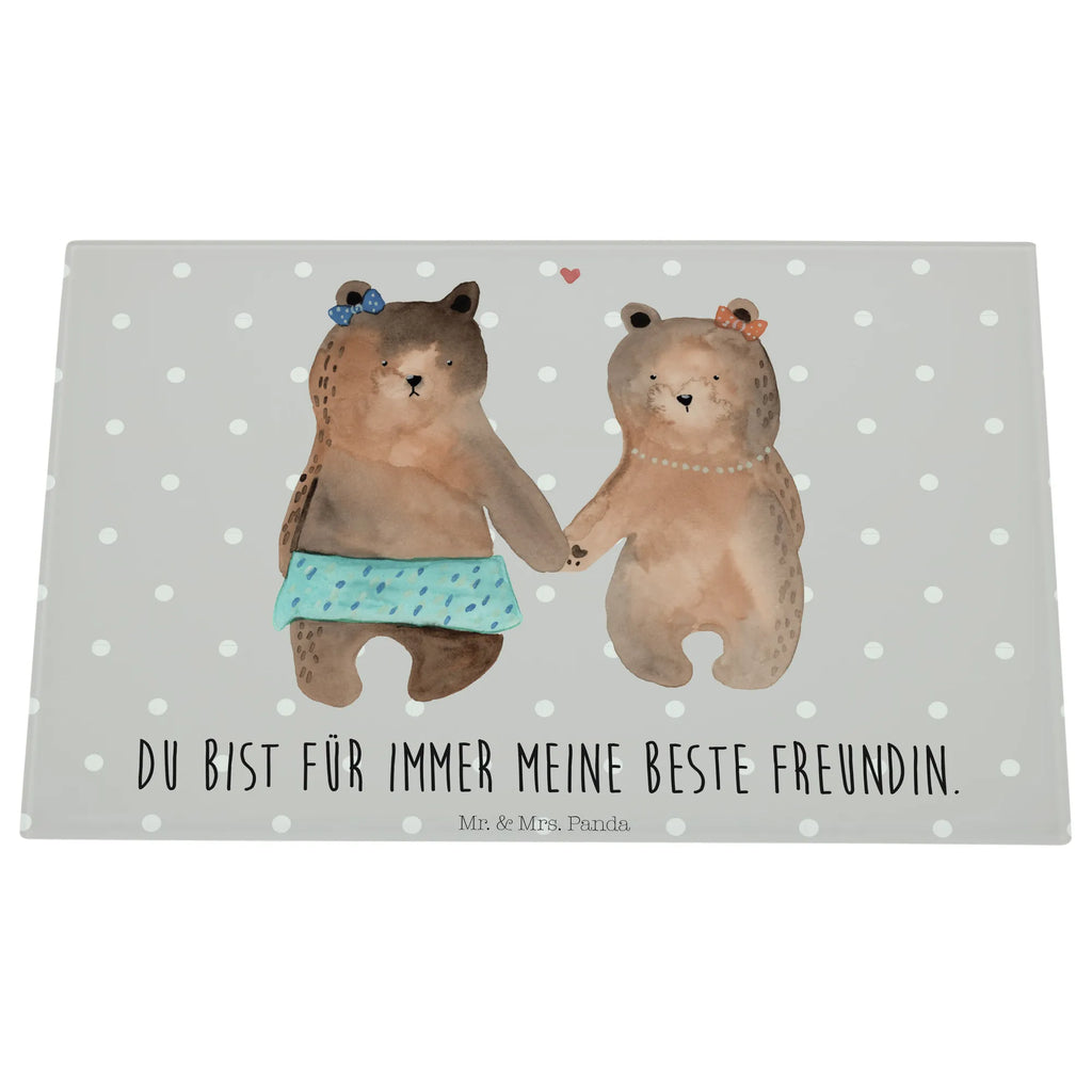 Glasschneidebrett Bär Freundin Glasschneidebrett, Schneidebrett, Bär, Teddy, Teddybär, Bär Freundin Beste Freund Liebe Liebesbeweis Verliebt Kumpel Kumpeliene