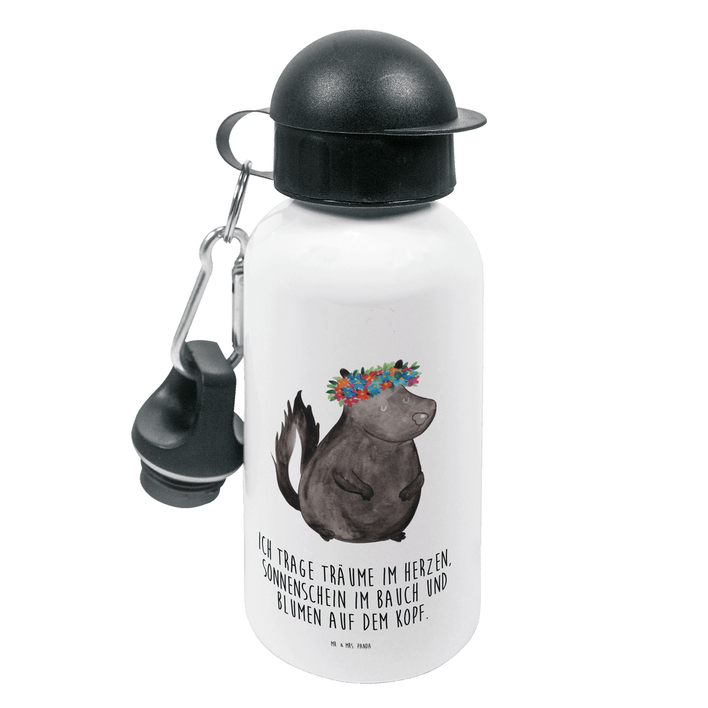 Kindertrinkflasche Stinktier Mädchen Kindertrinkflasche, Kinder Trinkflasche, Trinkflasche, Flasche, Kinderflasche, Kinder, Kids, Kindergarten Flasche, Grundschule, Jungs, Mädchen, Stinktier, Skunk, Wildtier, Raubtier, Stinker, Stinki, Yoga, Namaste, Lebe, Liebe, Lache