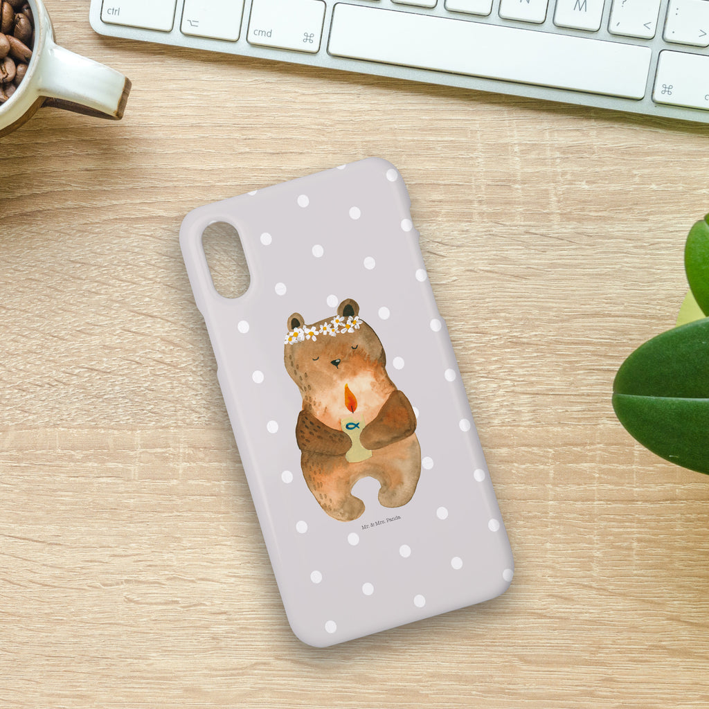 Handyhülle Bär Kommunion Handyhülle, Handycover, Cover, Handy, Hülle, Iphone 10, Iphone X, Bär, Teddy, Teddybär, Kommunion, Gottes Segen, Taufkerze, katholisch