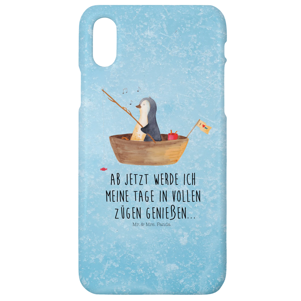 Handyhülle Pinguin Angelboot Handyhülle, Handycover, Cover, Handy, Hülle, Iphone 10, Iphone X, Pinguin, Pinguine, Angeln, Boot, Angelboot, Lebenslust, Leben, genießen, Motivation, Neustart, Neuanfang, Trennung, Scheidung, Geschenkidee Liebeskummer