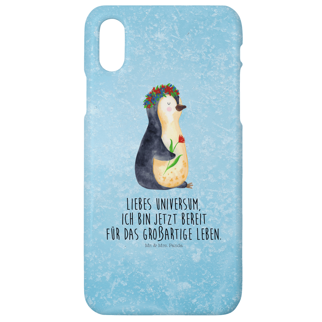 Handyhülle Pinguin Blumen Iphone 11, Handyhülle, Smartphone Hülle, Handy Case, Handycover, Hülle, Pinguin, Pinguine, Blumenkranz, Universum, Leben, Wünsche, Ziele, Lebensziele, Motivation, Lebenslust, Liebeskummer, Geschenkidee