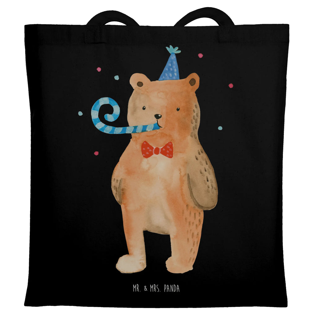 Tragetasche Birthday Bär Beuteltasche, Beutel, Einkaufstasche, Jutebeutel, Stoffbeutel, Tasche, Shopper, Umhängetasche, Strandtasche, Schultertasche, Stofftasche, Tragetasche, Badetasche, Jutetasche, Einkaufstüte, Laptoptasche, Bär, Teddy, Teddybär, Happy Birthday, Alles Gute, Glückwunsch, Geburtstag