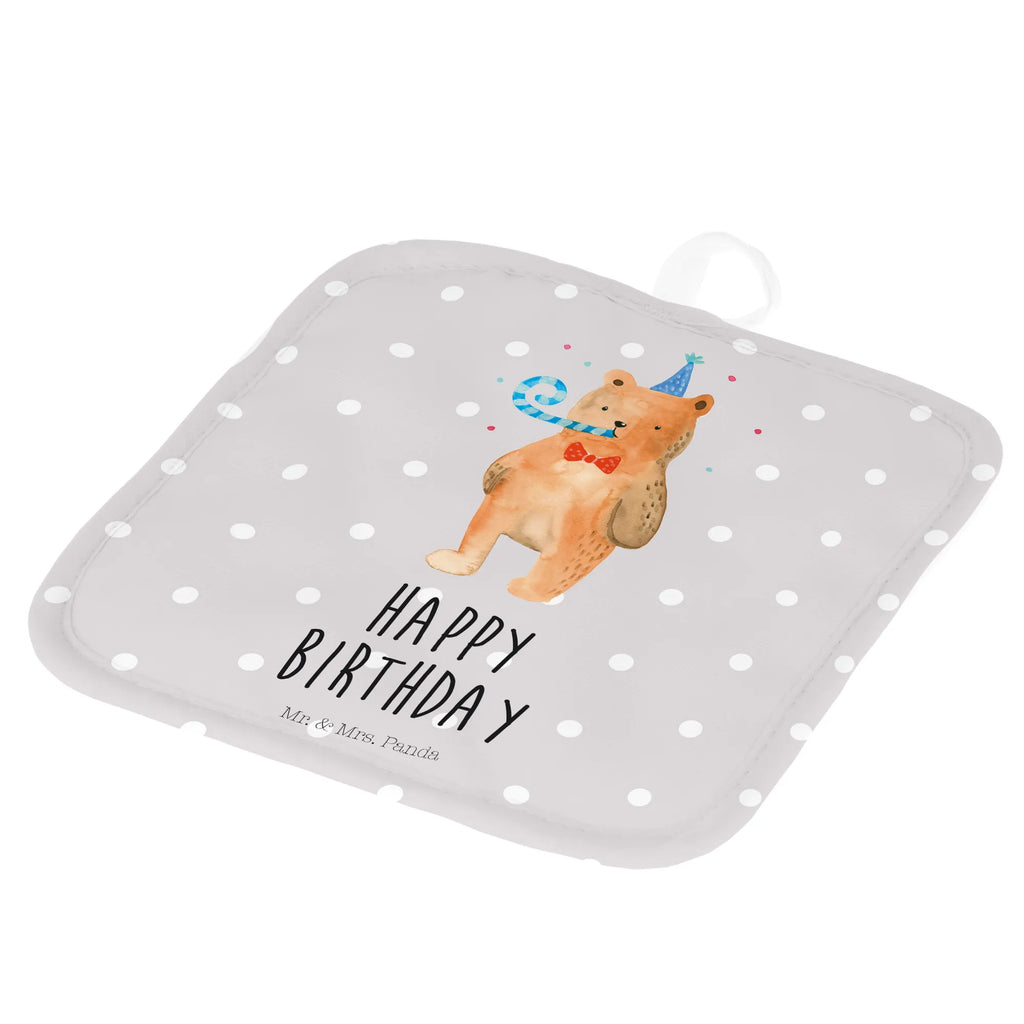 2er Set Topflappen  Bär Geburtstag Topflappen, Topfuntersetzer, Ofenhandschuh, Topflappen Set, Topflappen lustig, Topflappen mit Spruch, Ofenhandschuhe, Topfhandschuhe, Topfhandschuh, Topflappenset, Topflappen 2er Set, Schöne Topflappen, Bär, Teddy, Teddybär, Happy Birthday, Alles Gute, Glückwunsch, Geburtstag