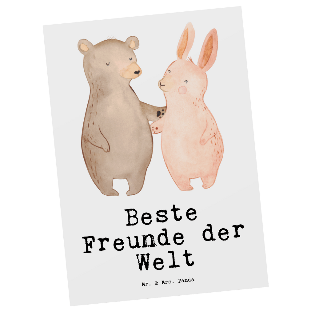 Postkarte Hase Beste Freunde der Welt Postkarte, Karte, Geschenkkarte, Grußkarte, Einladung, Ansichtskarte, Geburtstagskarte, Einladungskarte, Dankeskarte, Ansichtskarten, Einladung Geburtstag, Einladungskarten Geburtstag, für, Dankeschön, Geschenk, Schenken, Geburtstag, Geburtstagsgeschenk, Geschenkidee, Danke, Bedanken, Mitbringsel, Freude machen, Geschenktipp, Freunde, best friends, Freundschaft, Freundin, Freund, Clique, Kumpel, bae, bff