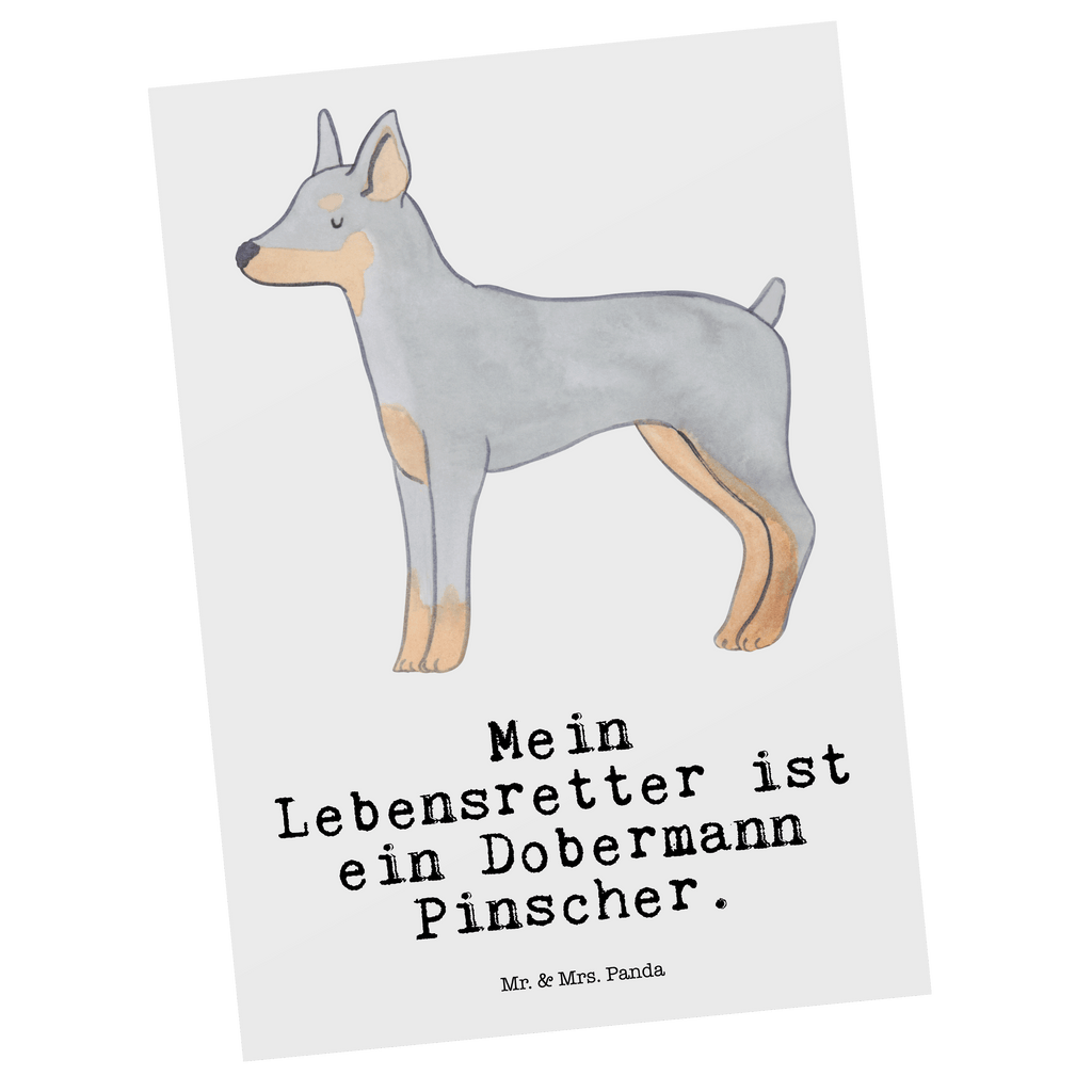 Postkarte Dobermann Pinscher Lebensretter Postkarte, Karte, Geschenkkarte, Grußkarte, Einladung, Ansichtskarte, Geburtstagskarte, Einladungskarte, Dankeskarte, Ansichtskarten, Einladung Geburtstag, Einladungskarten Geburtstag, Hund, Hunderasse, Rassehund, Hundebesitzer, Geschenk, Tierfreund, Schenken, Welpe, Dobermann Pinscher