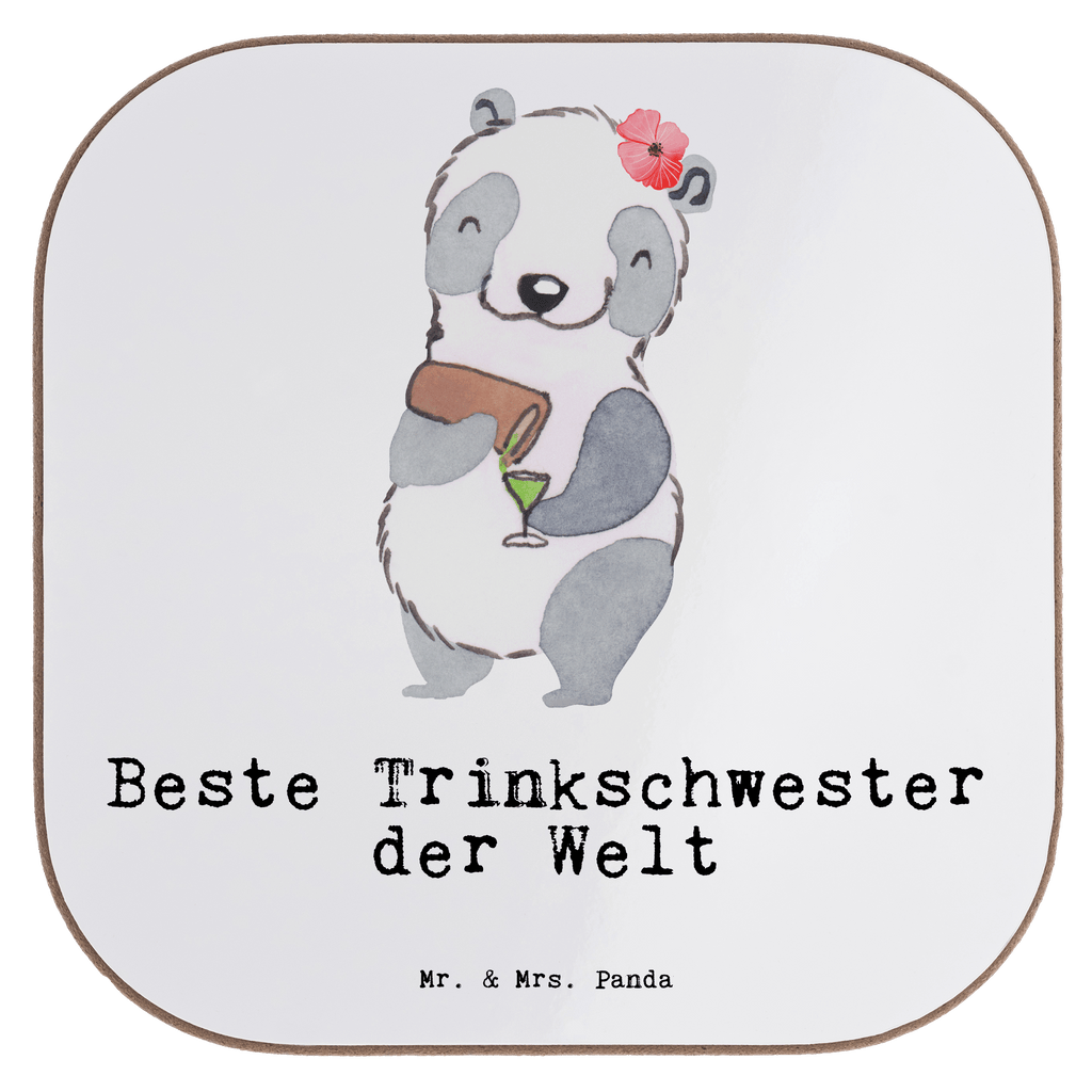 Quadratische Untersetzer Panda Beste Trinkschwester der Welt Untersetzer, Bierdeckel, Glasuntersetzer, Untersetzer Gläser, Getränkeuntersetzer, Untersetzer aus Holz, Untersetzer für Gläser, Korkuntersetzer, Untersetzer Holz, Holzuntersetzer, Tassen Untersetzer, Untersetzer Design, für, Dankeschön, Geschenk, Schenken, Geburtstag, Geburtstagsgeschenk, Geschenkidee, Danke, Bedanken, Mitbringsel, Freude machen, Geschenktipp, Trinkschwester, Saufschwester, Schwester, Sister, Freundin, Party, Bae, Trinken, Alkohol, Wochenende, Kleinigkeit, Sister from another Mister