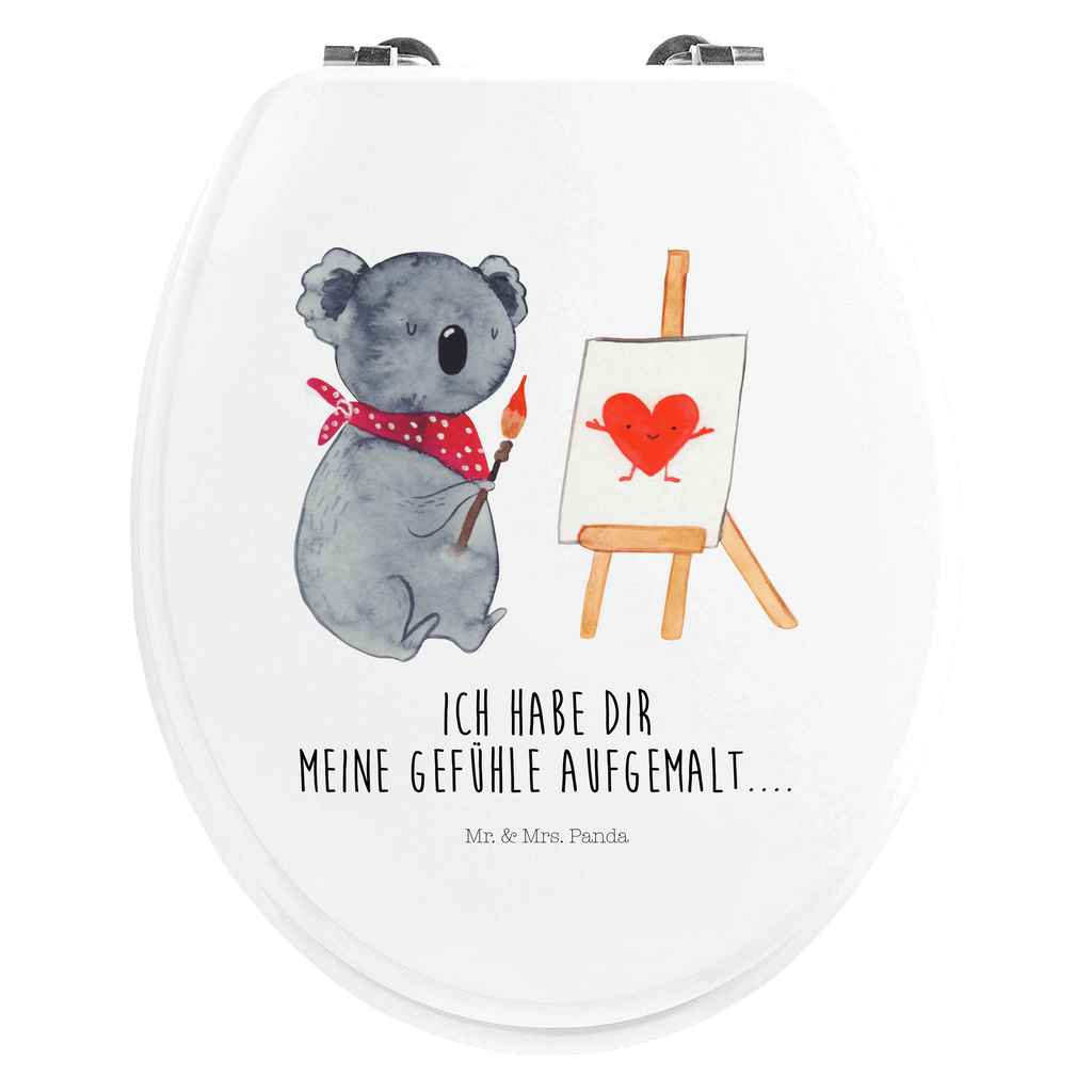 Motiv WC Sitz Koala Künstler Klobrille, Klodeckel, Toilettendeckel, WC-Sitz, Toilette, Koala, Koalabär, Liebe, Liebensbeweis, Liebesgeschenk, Gefühle, Künstler, zeichnen