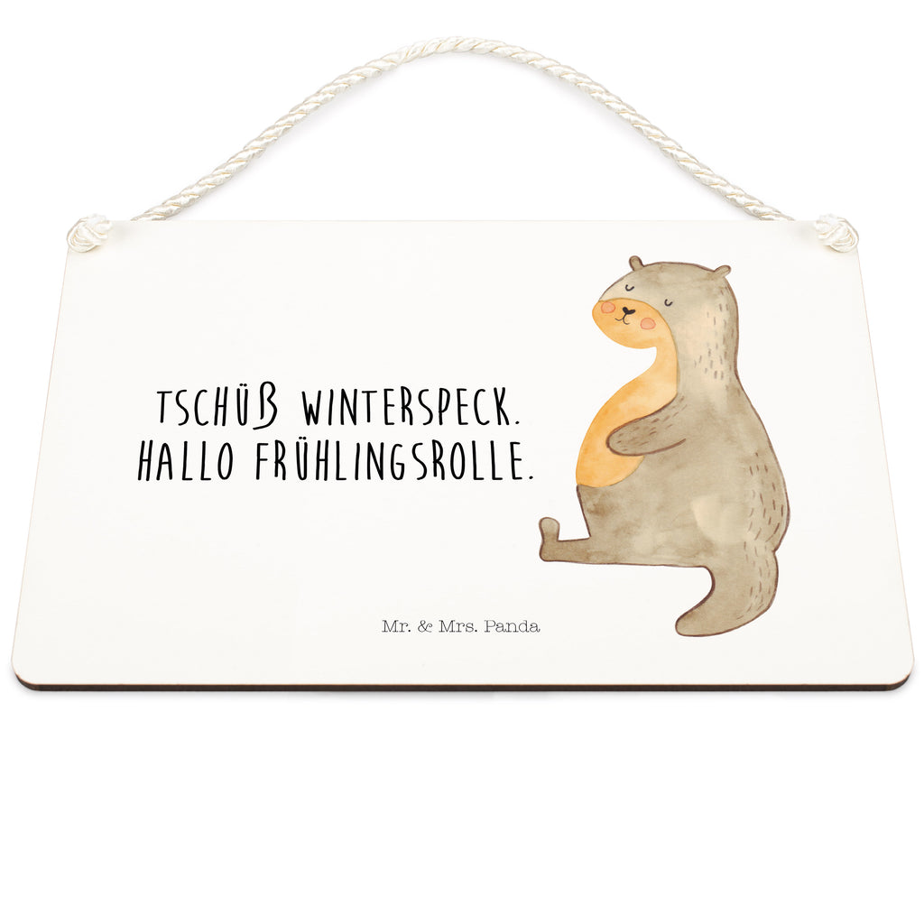 Deko Schild Otter Bauch Dekoschild, Deko Schild, Schild, Tür Schild, Türschild, Holzschild, Wandschild, Wanddeko, Otter, Fischotter, Seeotter, Otter Seeotter See Otter