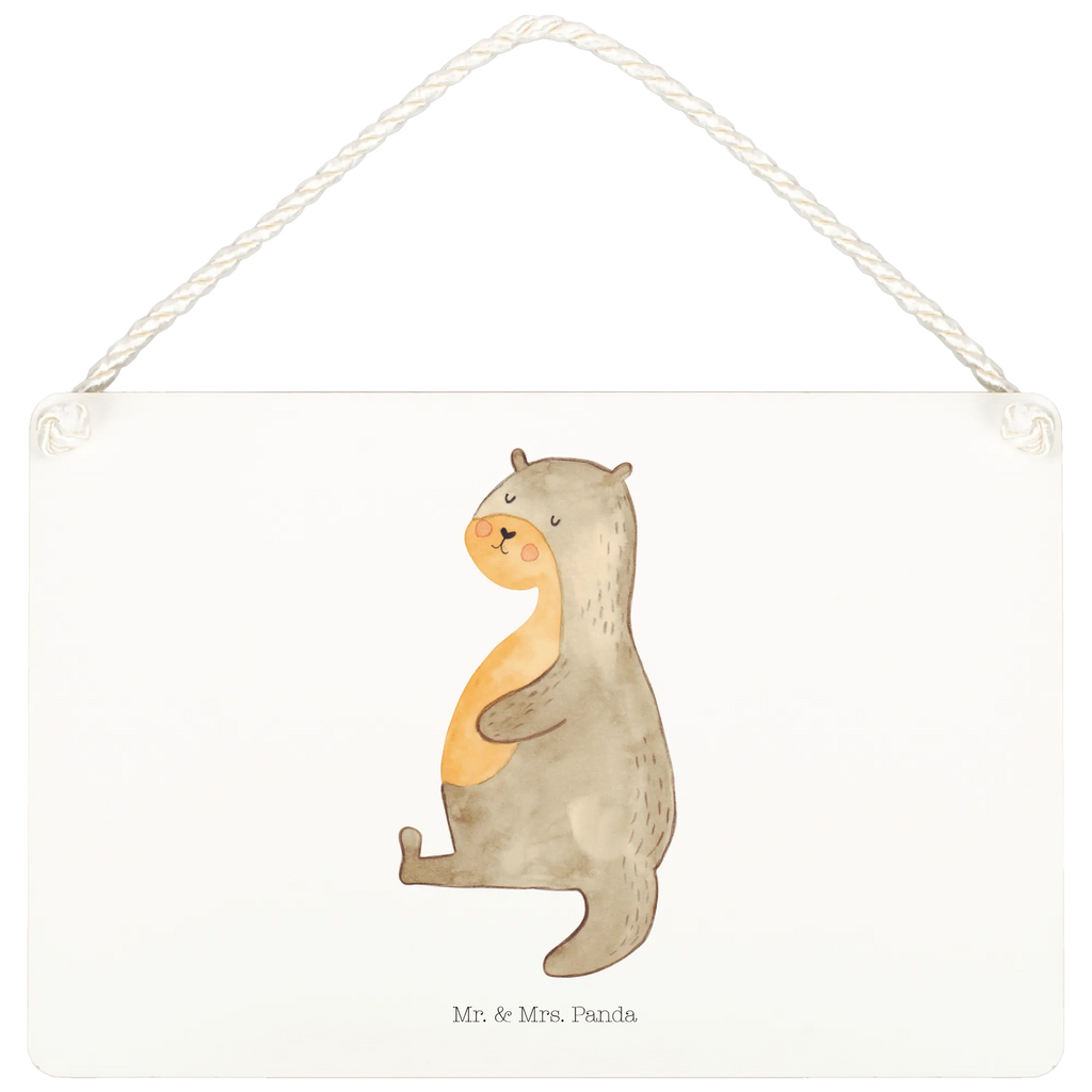 Deko Schild Otter Bauch Dekoschild, Deko Schild, Schild, Tür Schild, Türschild, Holzschild, Wandschild, Wanddeko, Otter, Fischotter, Seeotter, Otter Seeotter See Otter