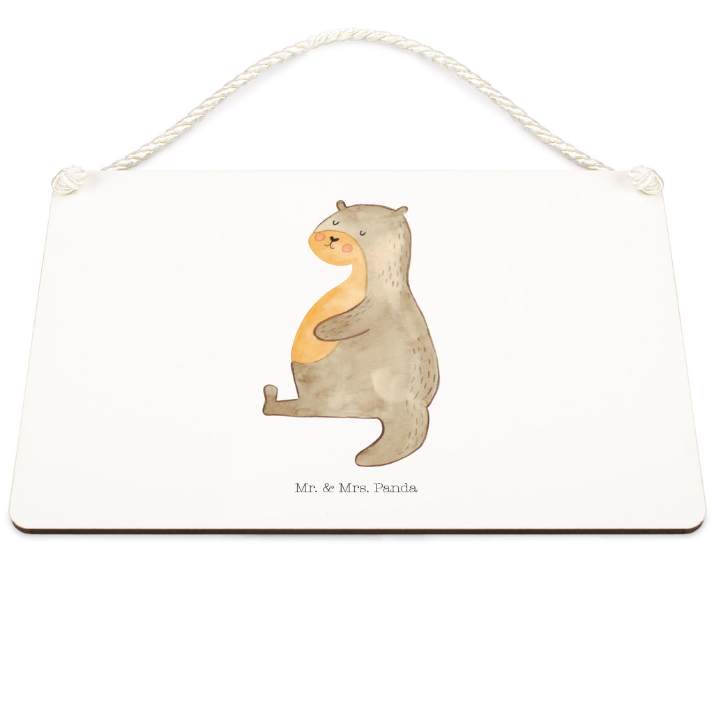 Deko Schild Otter Bauch Dekoschild, Deko Schild, Schild, Tür Schild, Türschild, Holzschild, Wandschild, Wanddeko, Otter, Fischotter, Seeotter, Otter Seeotter See Otter