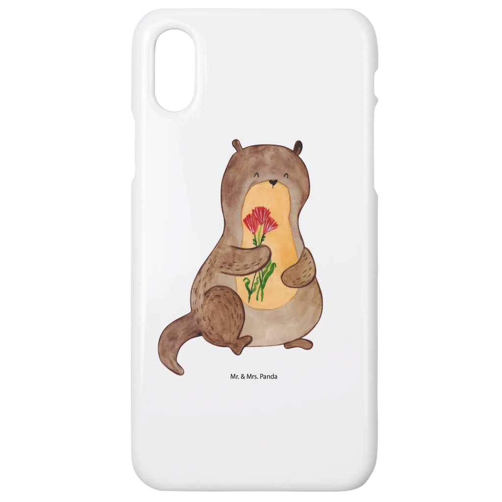 Handyhülle Otter Blumenstrauß Handyhülle, Handycover, Cover, Handy, Hülle, Iphone 10, Iphone X, Otter, Fischotter, Seeotter, Otter Seeotter See Otter