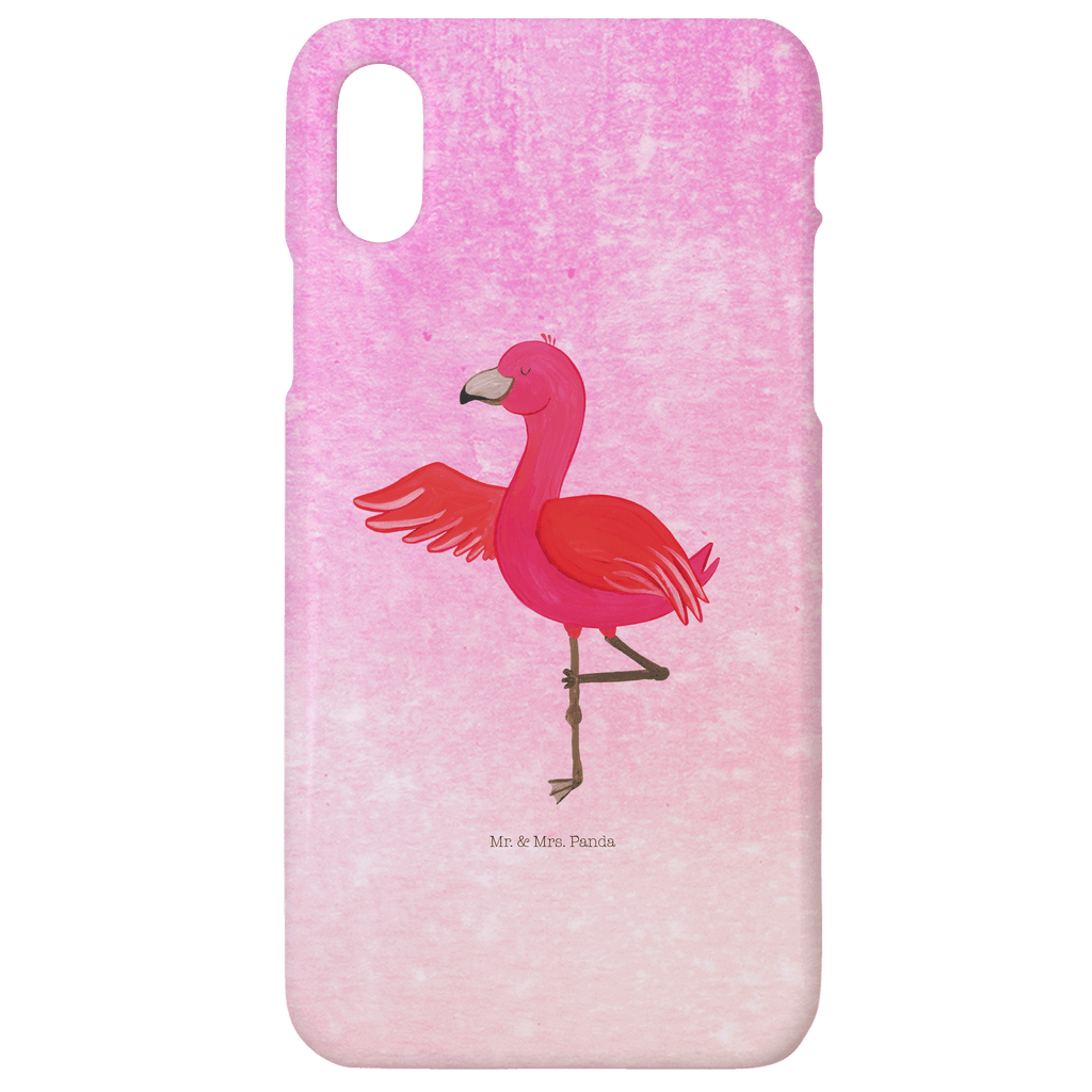 Handyhülle Flamingo Yoga Handyhülle, Handycover, Cover, Handy, Hülle, Iphone 10, Iphone X, Flamingo, Vogel, Yoga, Namaste, Achtsamkeit, Yoga-Übung, Entspannung, Ärger, Aufregen, Tiefenentspannung