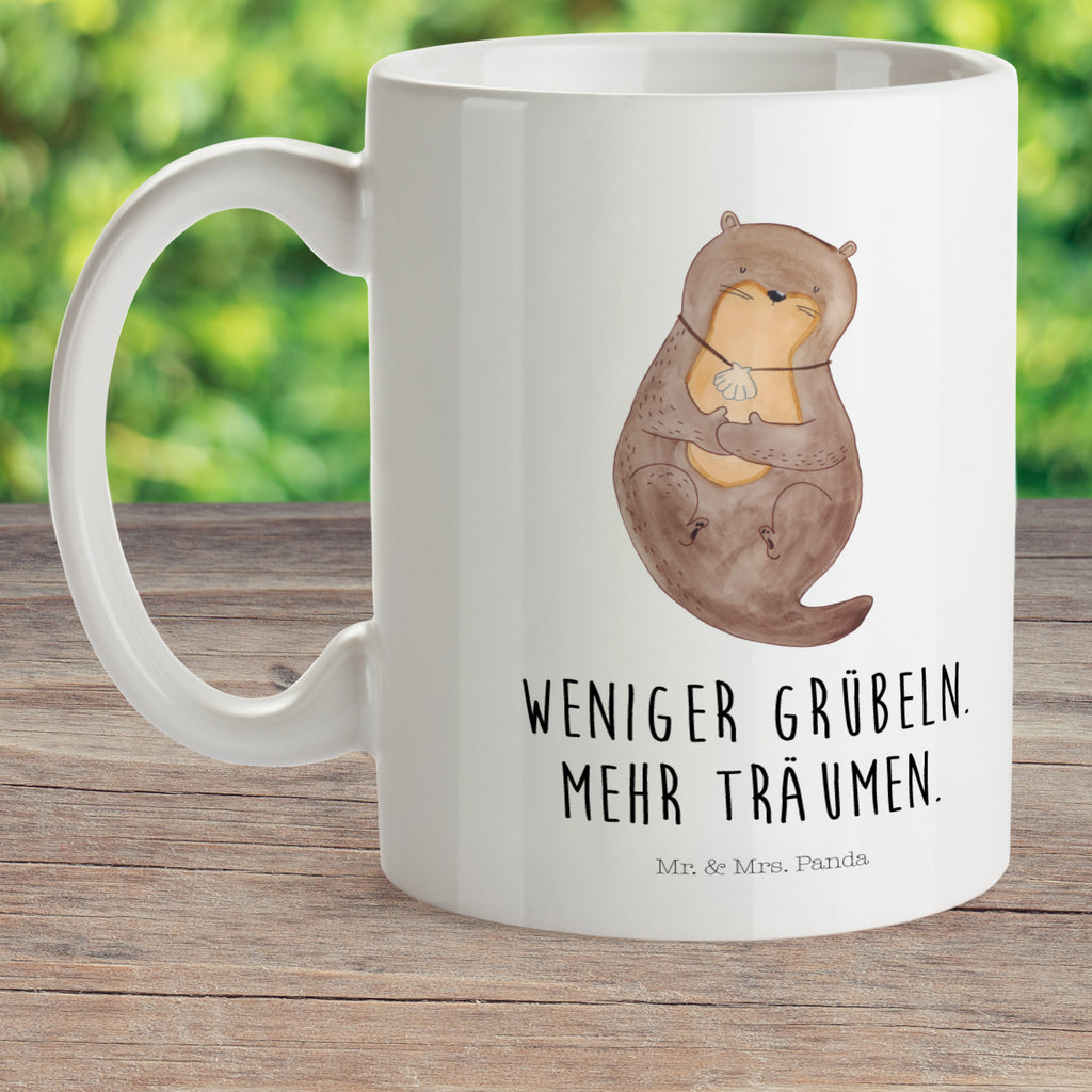 Kindertasse Otter Muschel Kindertasse, Kinder Tasse, Kunststoff Tasse, Kindergarten Tasse, Trinkbecher, Camping Becher, Kaffeetasse, Kunststoffbecher, Kindergartenbecher, Outdoorgeschirr, Kunststoffgeschirr, Reisebecher, Reisetasse, Kinderbecher, Bruchfeste Tasse, Bruchsichere Tasse, Plastik Tasse, Plastiktasse, Otter, Fischotter, Seeotter, Otterliebe, grübeln, träumen, Motivation, Tagträumen, Büro