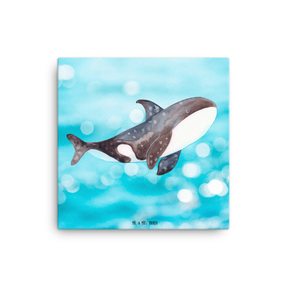 Leinwand Bild Orca Leinwand, Bild, Kunstdruck, Wanddeko, Dekoration, Meerestiere, Meer, Urlaub, Orca, Orcas, Killerwal, Wal, Möglichkeiten, Büro, Arbeit, Motivation, Selbstliebe, Neustart, Startup