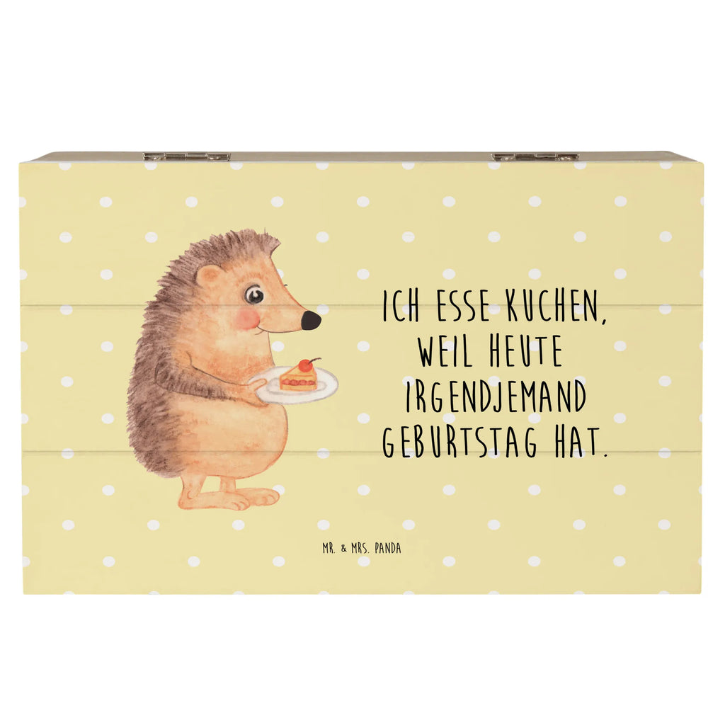 Holzkiste Igel Kuchenstück Holzkiste, Kiste, Schatzkiste, Truhe, Schatulle, XXL, Erinnerungsbox, Erinnerungskiste, Dekokiste, Aufbewahrungsbox, Geschenkbox, Geschenkdose, Tiermotive, Gute Laune, lustige Sprüche, Tiere, Igel, Essen Spruch, Kuchen, Backen Geschenk, Kuchen backen, Einladung Party, Geburtstagskuchen, Torte