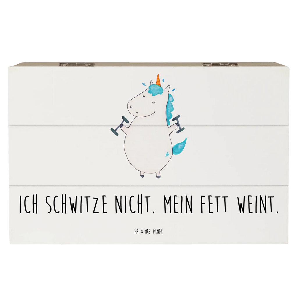 Holzkiste Einhorn Fitness Holzkiste, Kiste, Schatzkiste, Truhe, Schatulle, XXL, Erinnerungsbox, Erinnerungskiste, Dekokiste, Aufbewahrungsbox, Geschenkbox, Geschenkdose, Einhorn, Einhörner, Einhorn Deko, Pegasus, Unicorn, Gym, Fitness, Fitnessstudio, Diät, Abnehmen, Sport, Pumpen, Geräte, Sixpack