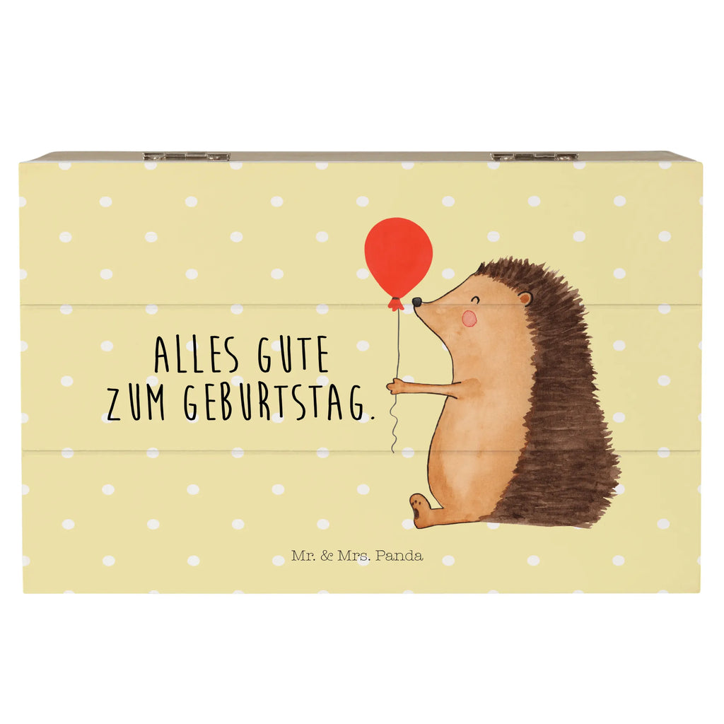 Holzkiste Igel Luftballon Holzkiste, Kiste, Schatzkiste, Truhe, Schatulle, XXL, Erinnerungsbox, Erinnerungskiste, Dekokiste, Aufbewahrungsbox, Geschenkbox, Geschenkdose, Tiermotive, Gute Laune, lustige Sprüche, Tiere, Igel, Geburtstag, Herzlichen Glückwunsch, Glückwunsch, Geburtstagskind, Ballon, Happy Birthday