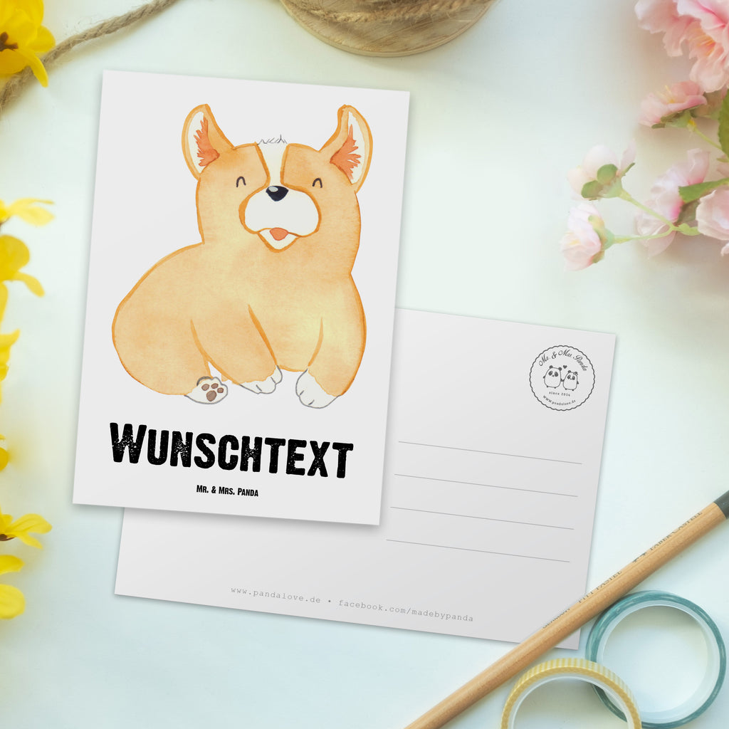 Personalisierte Postkarte Corgie Postkarte mit Namen, Postkarte bedrucken, Postkarte mit Wunschtext, Postkarte personalisierbar, Geschenkkarte mit Namen, Grußkarte mit Namen, Karte mit Namen, Einladung mit Namen, Ansichtskarte mit Namen, Geschenkkarte mit Wunschtext, Grußkarte mit Wunschtext, Karte mit Wunschtext, Einladung mit Wunschtext, Ansichtskarte mit Wunschtext, Hund, Hundemotiv, Haustier, Hunderasse, Tierliebhaber, Hundebesitzer, Sprüche, Corgie, Welsh Corgie Pembroke, britisch, Motivation, Spruch, Hundespruch, Lebensfreude