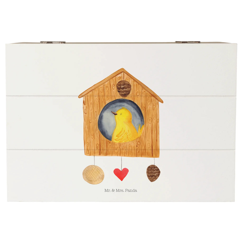 Holzkiste Vogel Haus Holzkiste, Kiste, Schatzkiste, Truhe, Schatulle, XXL, Erinnerungsbox, Erinnerungskiste, Dekokiste, Aufbewahrungsbox, Geschenkbox, Geschenkdose, Tiermotive, Gute Laune, lustige Sprüche, Tiere, Vogel, Vögel, Vogelhaus, Vogelhäuschen, Home sweet home, Zuhause, Nest, Eigenheim, Familie, Wohnung, Haus, unser Haus, Lieblingsort, Castle