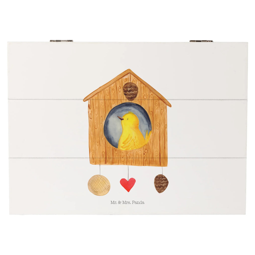 Holzkiste Vogel Haus Holzkiste, Kiste, Schatzkiste, Truhe, Schatulle, XXL, Erinnerungsbox, Erinnerungskiste, Dekokiste, Aufbewahrungsbox, Geschenkbox, Geschenkdose, Tiermotive, Gute Laune, lustige Sprüche, Tiere, Vogel, Vögel, Vogelhaus, Vogelhäuschen, Home sweet home, Zuhause, Nest, Eigenheim, Familie, Wohnung, Haus, unser Haus, Lieblingsort, Castle