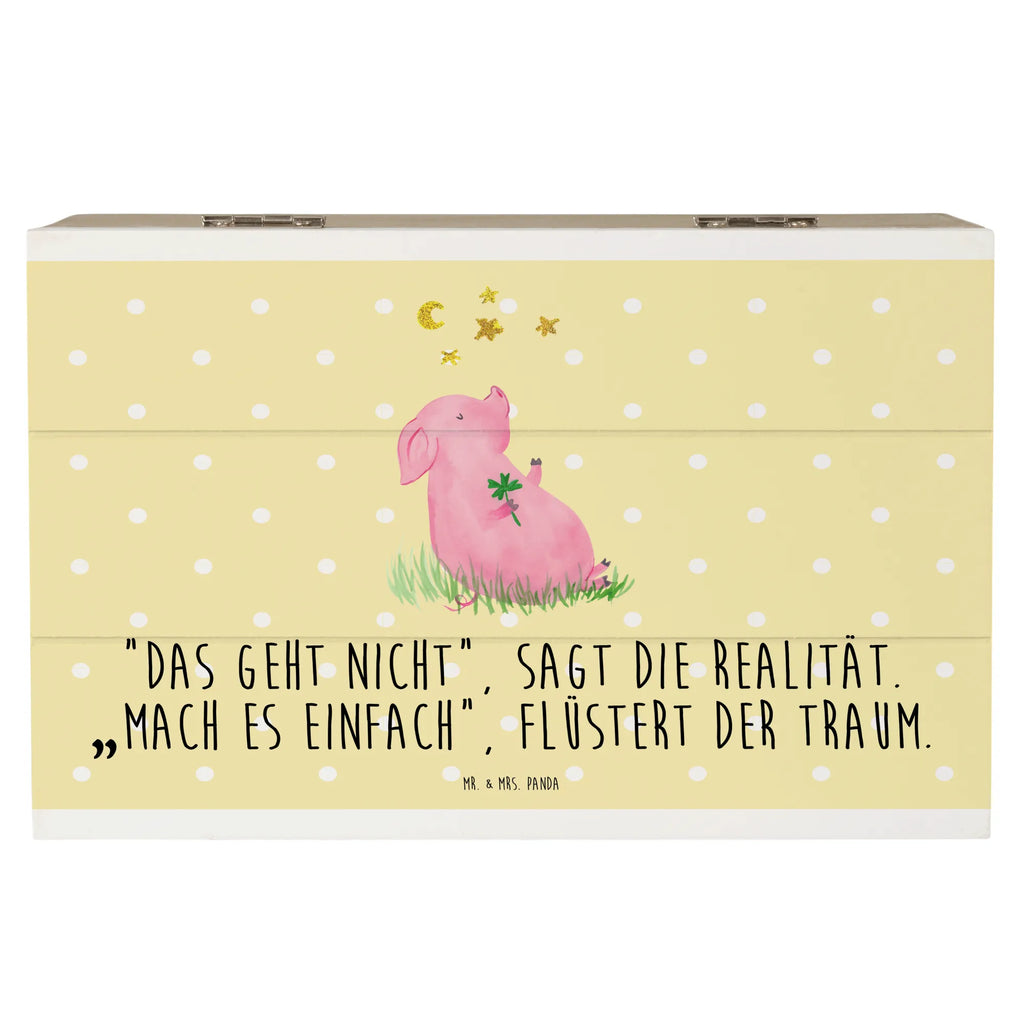 Holzkiste Schwein Glück Holzkiste, Kiste, Schatzkiste, Truhe, Schatulle, XXL, Erinnerungsbox, Erinnerungskiste, Dekokiste, Aufbewahrungsbox, Geschenkbox, Geschenkdose, Tiermotive, Gute Laune, lustige Sprüche, Tiere, Glücksschwein. Glück, Schwein, Schweinchen, Sterne, Sernchen, Ziele, Träume, Motivation, Glücksbringer