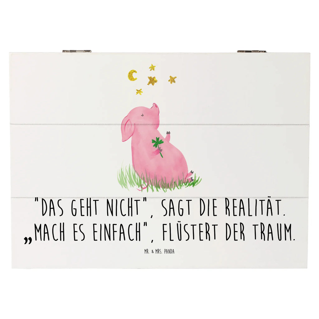 Holzkiste Schwein Glück Holzkiste, Kiste, Schatzkiste, Truhe, Schatulle, XXL, Erinnerungsbox, Erinnerungskiste, Dekokiste, Aufbewahrungsbox, Geschenkbox, Geschenkdose, Tiermotive, Gute Laune, lustige Sprüche, Tiere, Glücksschwein. Glück, Schwein, Schweinchen, Sterne, Sernchen, Ziele, Träume, Motivation, Glücksbringer