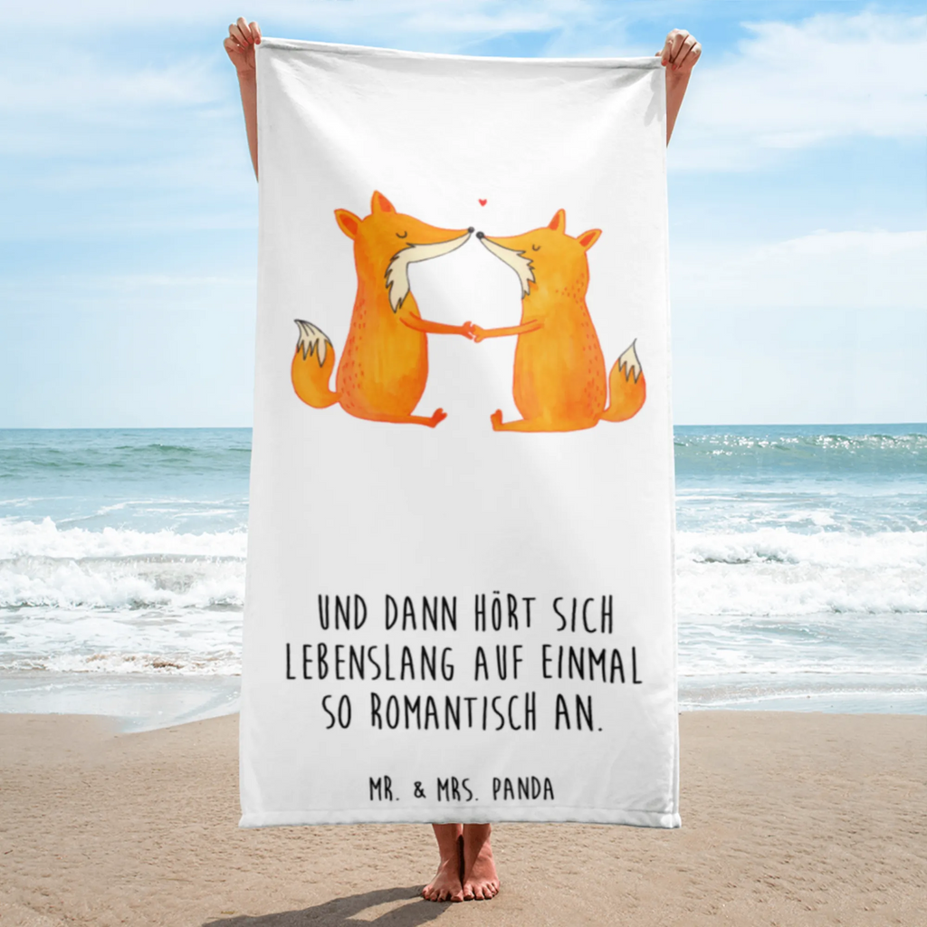 XL Badehandtuch Füchse Liebe Handtuch, Badetuch, Duschtuch, Strandtuch, Saunatuch, Fuchs, Füchse, Fox, Liebe, Liebespaar, Paar, Partner, Freundin, Freund, Ehe, Verlobte, Ehemann, Ehefrau, Liebesbeweis