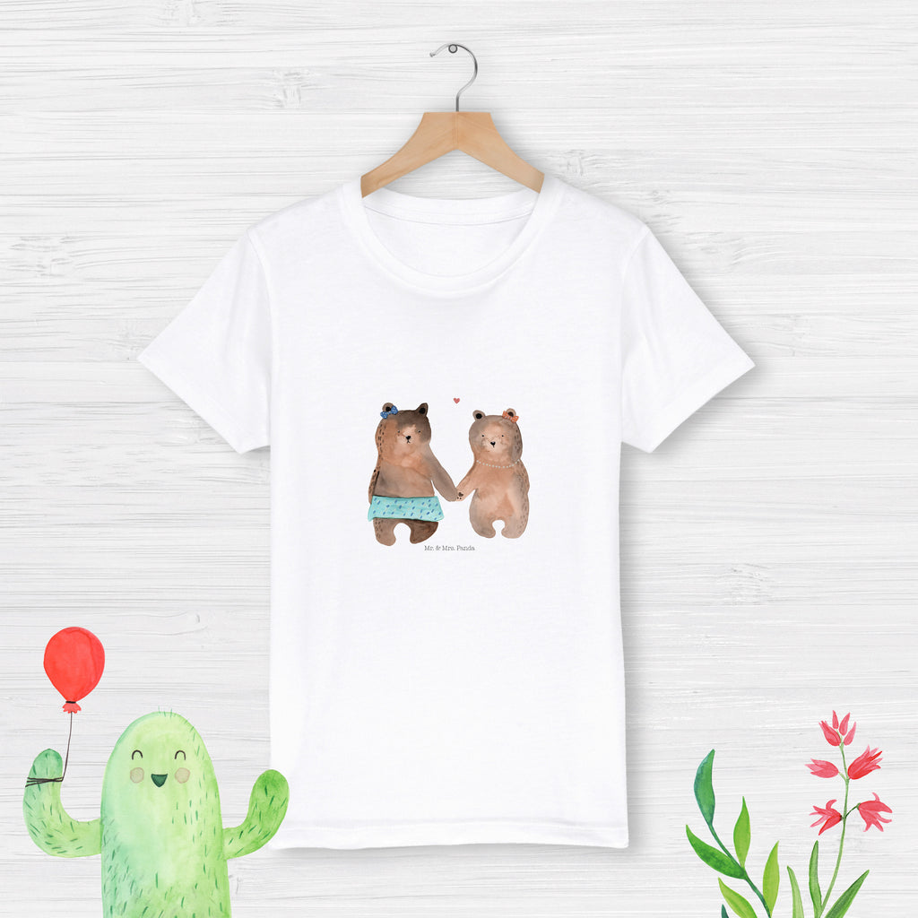 Organic Kinder T-Shirt Bär Freundin Kinder T-Shirt, Kinder T-Shirt Mädchen, Kinder T-Shirt Jungen, Bär, Teddy, Teddybär, Bär Freundin Beste Freund Liebe Liebesbeweis Verliebt Kumpel Kumpeliene