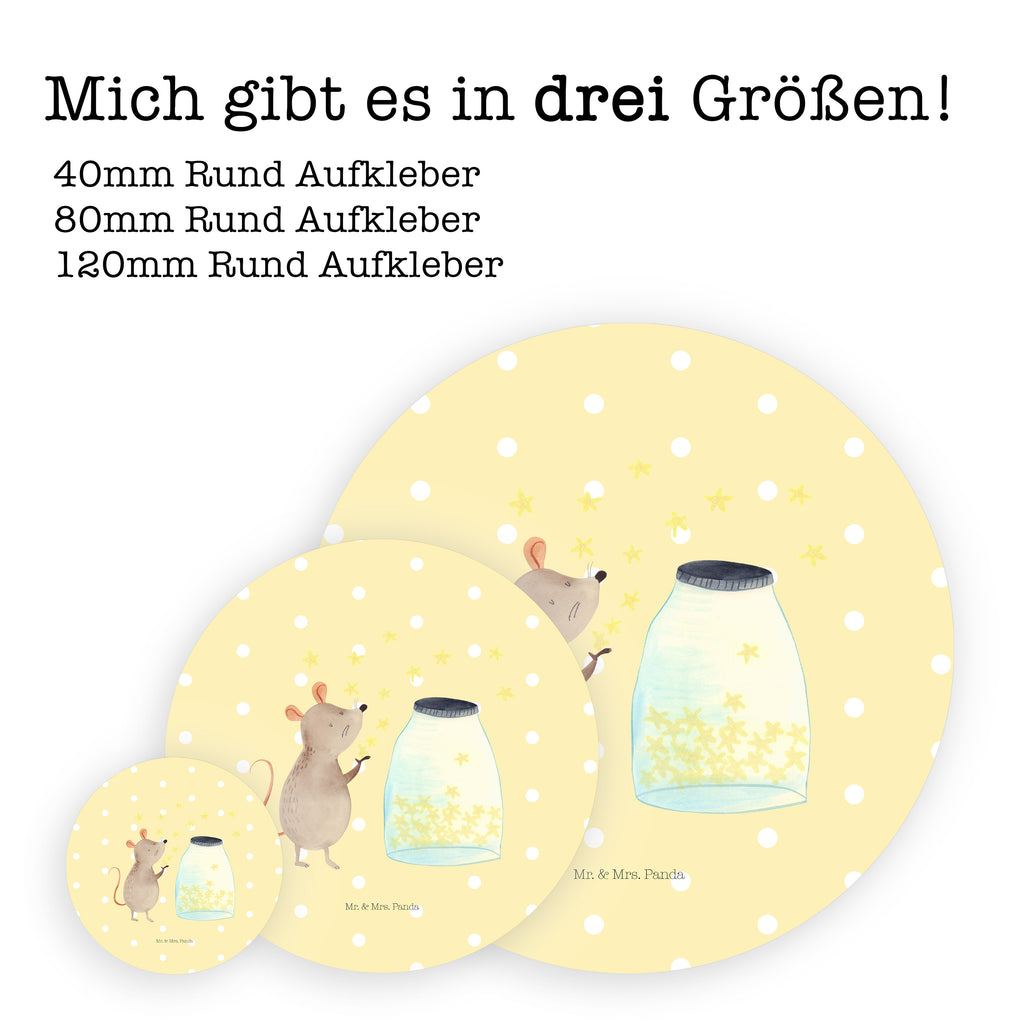 Rund Aufkleber Maus Sterne Sticker, Aufkleber, Etikett, Tiermotive, Gute Laune, lustige Sprüche, Tiere, Maus, Sterne, Wunsch, Kind, Taufe, Taufgeschenk, Geburt, Schwangerschaft, erstes Kind, Kindergeburtstag, Geburtstag, Hoffnung, Träume