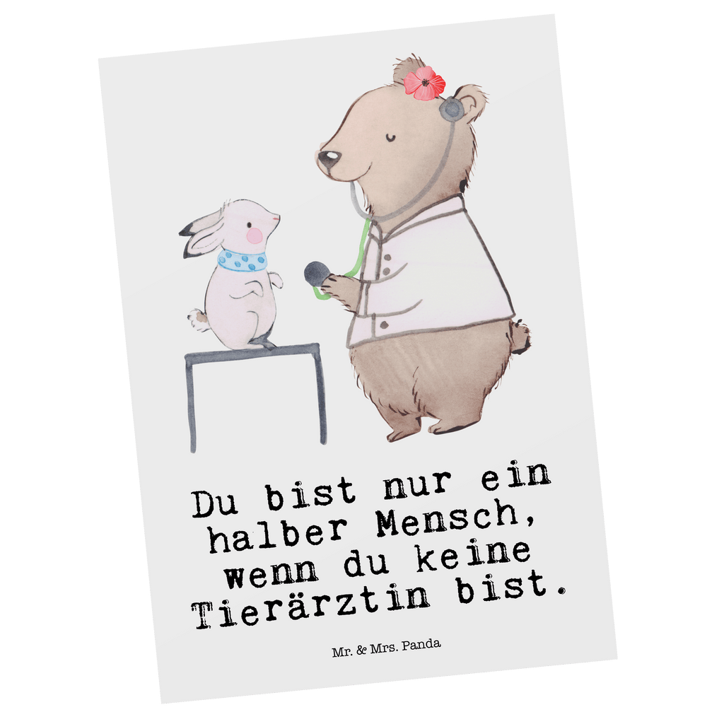 Postkarte Tierärztin mit Herz Postkarte, Karte, Geschenkkarte, Grußkarte, Einladung, Ansichtskarte, Geburtstagskarte, Einladungskarte, Dankeskarte, Ansichtskarten, Einladung Geburtstag, Einladungskarten Geburtstag, Beruf, Ausbildung, Jubiläum, Abschied, Rente, Kollege, Kollegin, Geschenk, Schenken, Arbeitskollege, Mitarbeiter, Firma, Danke, Dankeschön