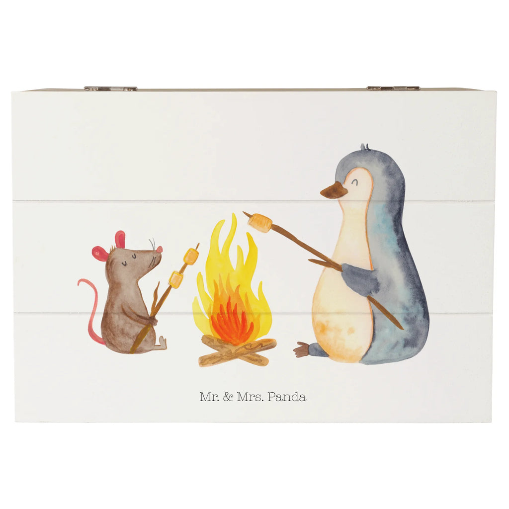 Holzkiste Pinguin Lagerfeuer Holzkiste, Kiste, Schatzkiste, Truhe, Schatulle, XXL, Erinnerungsbox, Erinnerungskiste, Dekokiste, Aufbewahrungsbox, Geschenkbox, Geschenkdose, Pinguin, Maus, Pinguine, Lagerfeuer, Leben, Arbeit, Job, Motivation, Büro, Büroalltag, Lebensspruch, Lebensmotivation, Neustart, Liebe, grillen, Feuer, Marshmallows