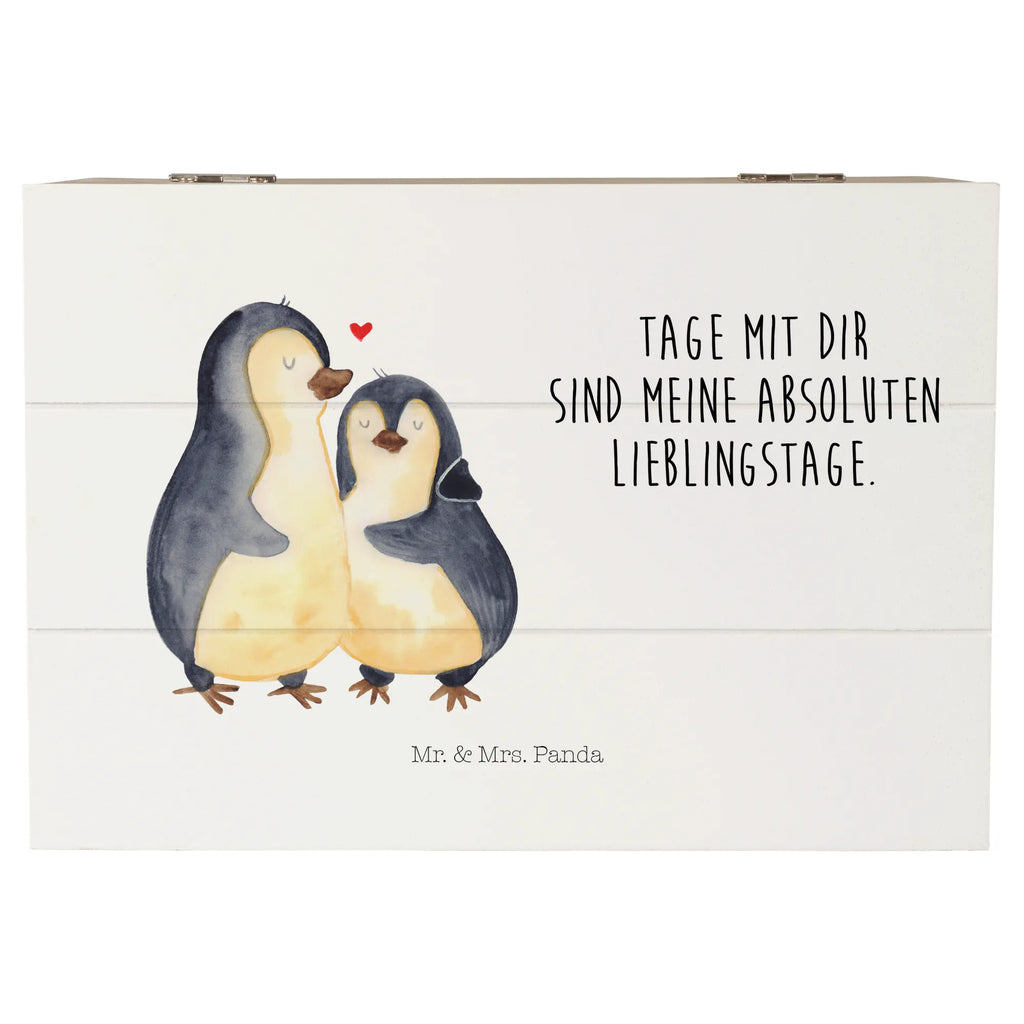 Holzkiste Pinguin umarmen Holzkiste, Kiste, Schatzkiste, Truhe, Schatulle, XXL, Erinnerungsbox, Erinnerungskiste, Dekokiste, Aufbewahrungsbox, Geschenkbox, Geschenkdose, Pinguin, Liebe, Liebespaar, Liebesbeweis, Liebesgeschenk, Verlobung, Jahrestag, Hochzeitstag, Hochzeit, Hochzeitsgeschenk