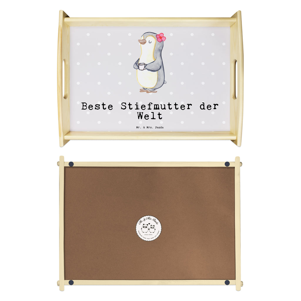 Serviertablett Pinguin Beste Stiefmutter der Welt Serviertablett, Tablett, Holztablett, Küchentablett, Dekotablett, Frühstückstablett, für, Dankeschön, Geschenk, Schenken, Geburtstag, Geburtstagsgeschenk, Geschenkidee, Danke, Bedanken, Mitbringsel, Freude machen, Geschenktipp, Stiefmutter, Stief Mutter, Stiefmama, Mami, Mutter, Muttertag, Mutti, Mama, Tochter, Sohn, Beste