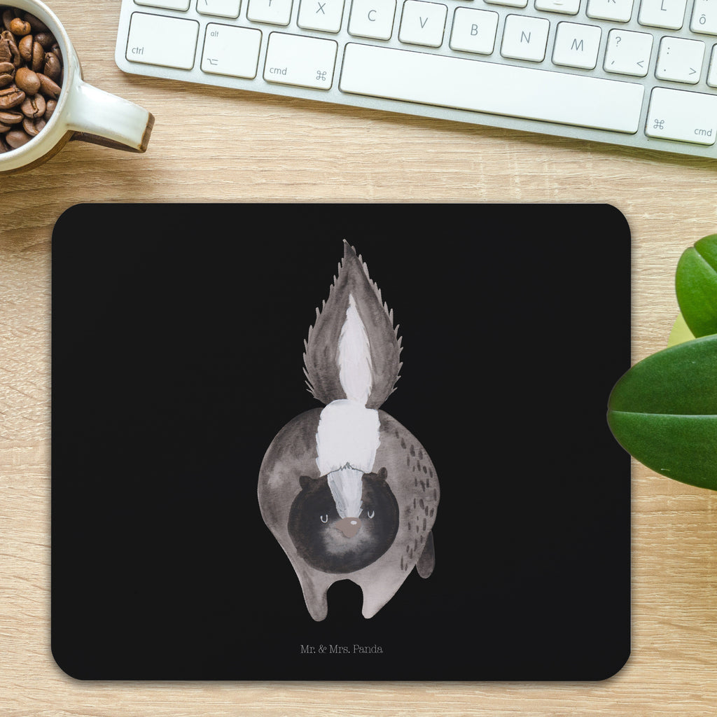 Mauspad Stinktier Angriff Mousepad, Computer zubehör, Büroausstattung, PC Zubehör, Arbeitszimmer, Mauspad, Einzigartiges Mauspad, Designer Mauspad, Mausunterlage, Mauspad Büro, Stinktier, Skunk, Wildtier, Raubtier, Stinker, Stinki, wütend, Drohung