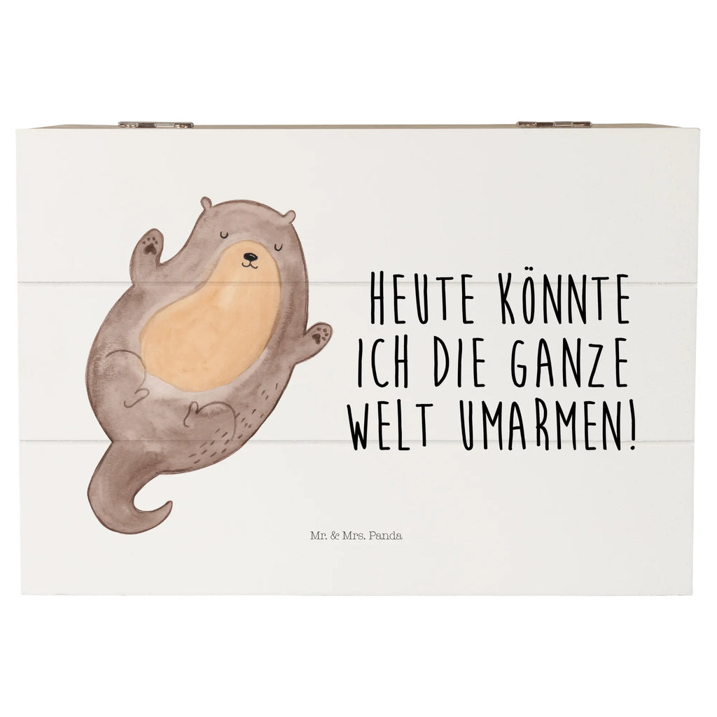 Holzkiste Otter Umarmen Holzkiste, Kiste, Schatzkiste, Truhe, Schatulle, XXL, Erinnerungsbox, Erinnerungskiste, Dekokiste, Aufbewahrungsbox, Geschenkbox, Geschenkdose, Otter, Fischotter, Seeotter, Otter Seeotter See Otter