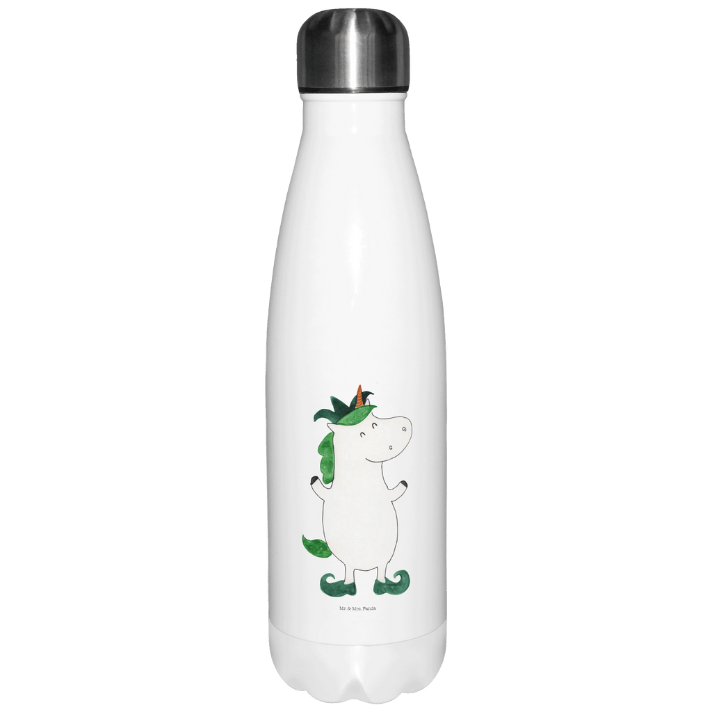 Thermosflasche Einhorn Joker Isolierflasche, Thermoflasche, Trinkflasche, Thermos, Edelstahl, Einhorn, Einhörner, Einhorn Deko, Pegasus, Unicorn, Hofnarr, Kasper, Gaukler, Mittelalter