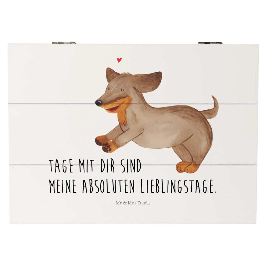 Holzkiste Hund Dackel Holzkiste, Kiste, Schatzkiste, Truhe, Schatulle, XXL, Erinnerungsbox, Erinnerungskiste, Dekokiste, Aufbewahrungsbox, Geschenkbox, Geschenkdose, Hund, Hundemotiv, Haustier, Hunderasse, Tierliebhaber, Hundebesitzer, Sprüche, Hunde, Dackel, Dachshund, happy dog