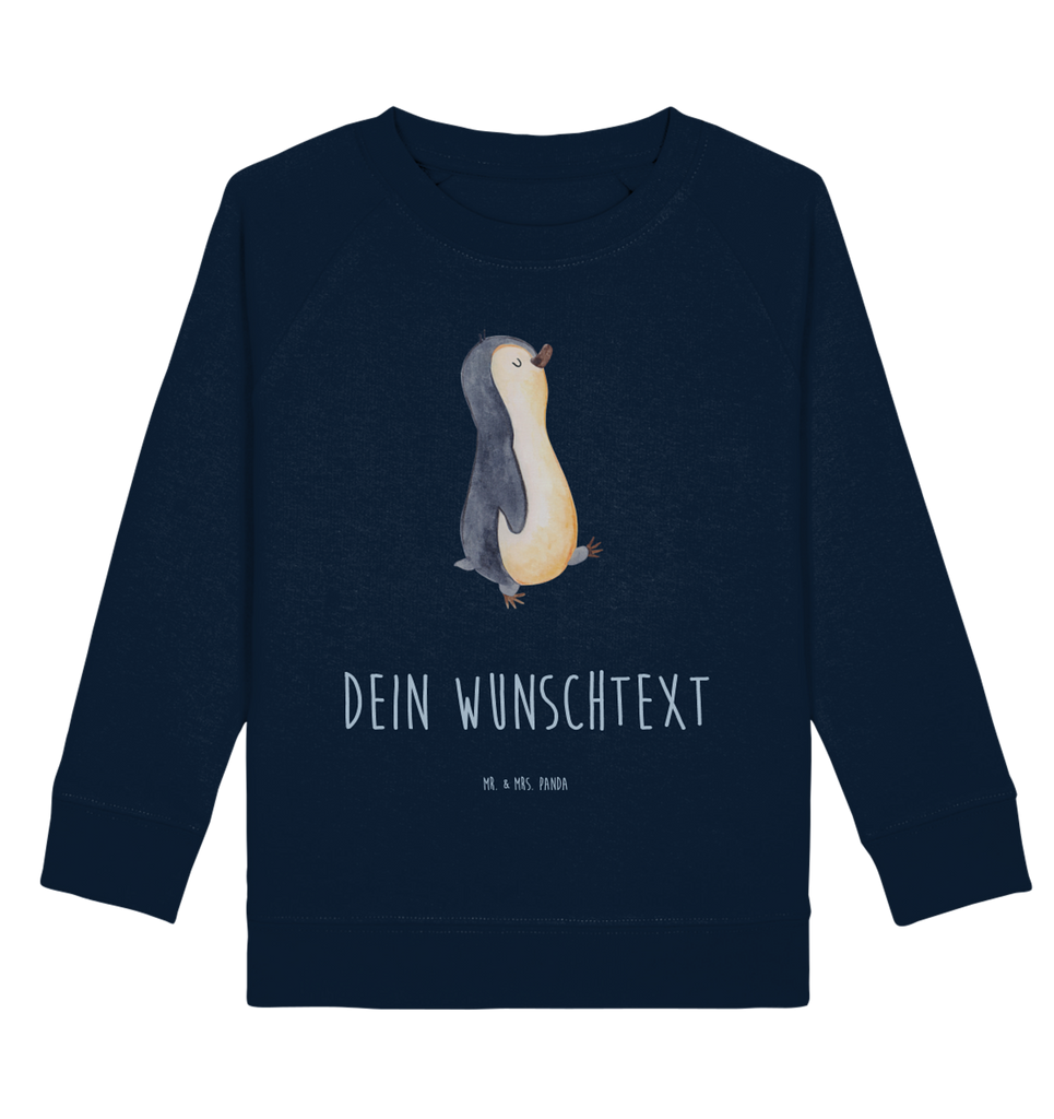 Personalisierter Kinder Pullover Pinguin marschierend Personalisierter Kinder Pullover, Personalisiertes Kinder Sweatshirt, Jungen, Mädchen, Pinguin, Pinguine, Frühaufsteher, Langschläfer, Bruder, Schwester, Familie