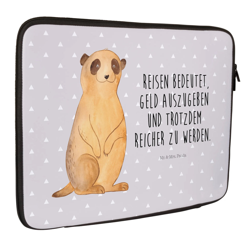 Notebook Tasche Erdmännchen Notebook Tasche, Laptop, Computertasche, Tasche, Notebook-Tasche, Notebook-Reisehülle, Notebook Schutz, Afrika, Wildtiere, Erdmännchen, Reisen, Spruch, Weltreise, Afrikareise, Roadtrip, Traveling