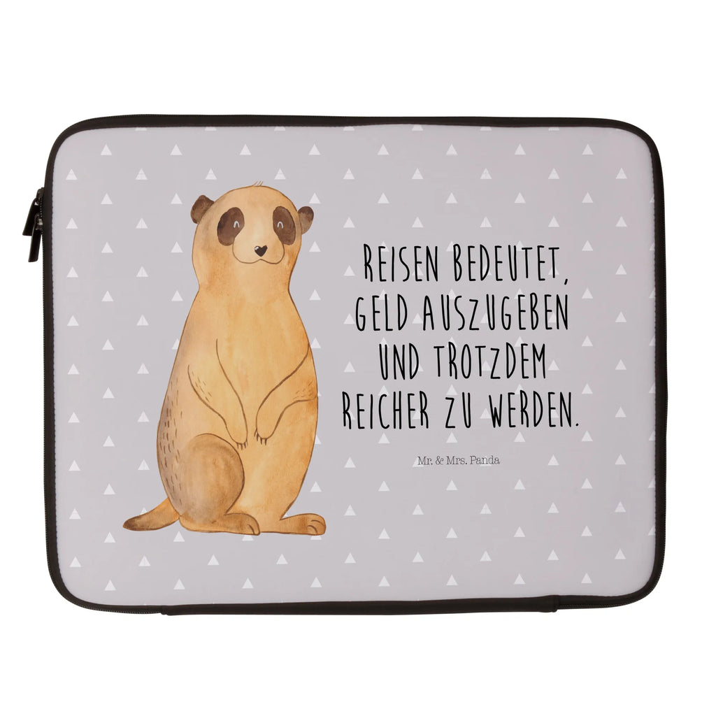 Notebook Tasche Erdmännchen Notebook Tasche, Laptop, Computertasche, Tasche, Notebook-Tasche, Notebook-Reisehülle, Notebook Schutz, Afrika, Wildtiere, Erdmännchen, Reisen, Spruch, Weltreise, Afrikareise, Roadtrip, Traveling