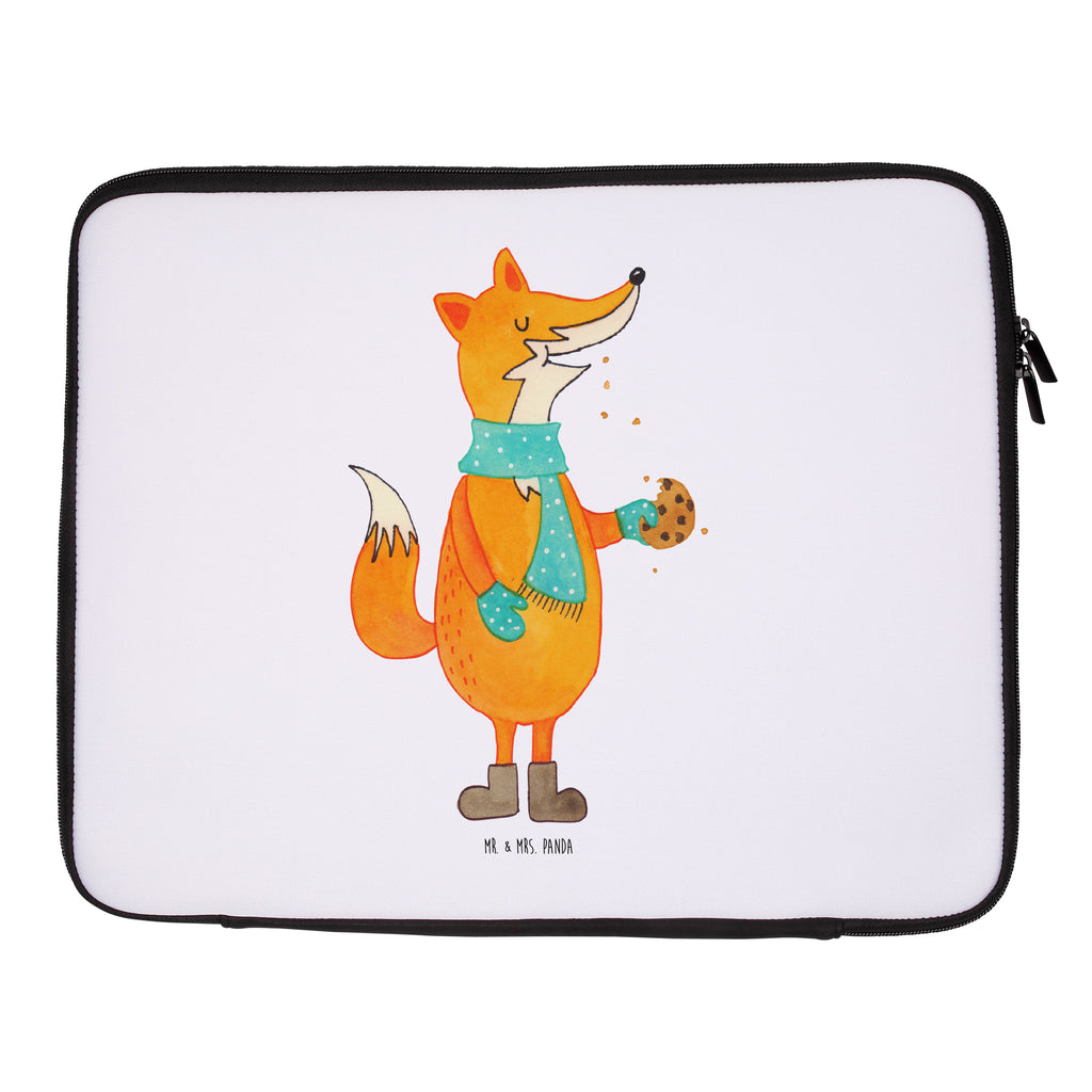 Notebook Tasche Fuchs Keks Notebook Tasche, Laptop, Computertasche, Tasche, Notebook-Tasche, Notebook-Reisehülle, Notebook Schutz, Fuchs, Füchse, Backen Spruch, Kekse, Winter, Weihnachtszeit, Plätzchen, Liebe, Küche Deko