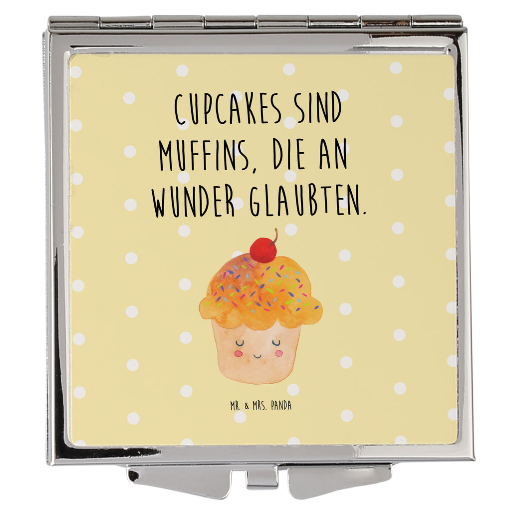 Handtaschenspiegel quadratisch Cupcake Spiegel, Handtasche, Quadrat, silber, schminken, Schminkspiegel, Tiermotive, Gute Laune, lustige Sprüche, Tiere, Cupcakes, Muffin, Wunder, Küche Deko, Küche Spruch, Backen Geschenk, Geschenk Koch, Motivation Sprüche