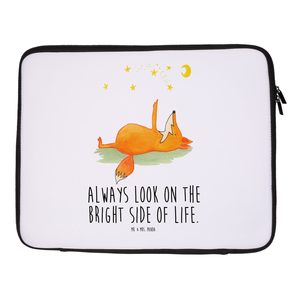 Notebook Tasche Fuchs Sterne Notebook Tasche, Laptop, Computertasche, Tasche, Notebook-Tasche, Notebook-Reisehülle, Notebook Schutz, Fuchs, Füchse, tröstende Worte, Spruch positiv, Spruch schön, Romantik, Always Look on the Bright Side of Life