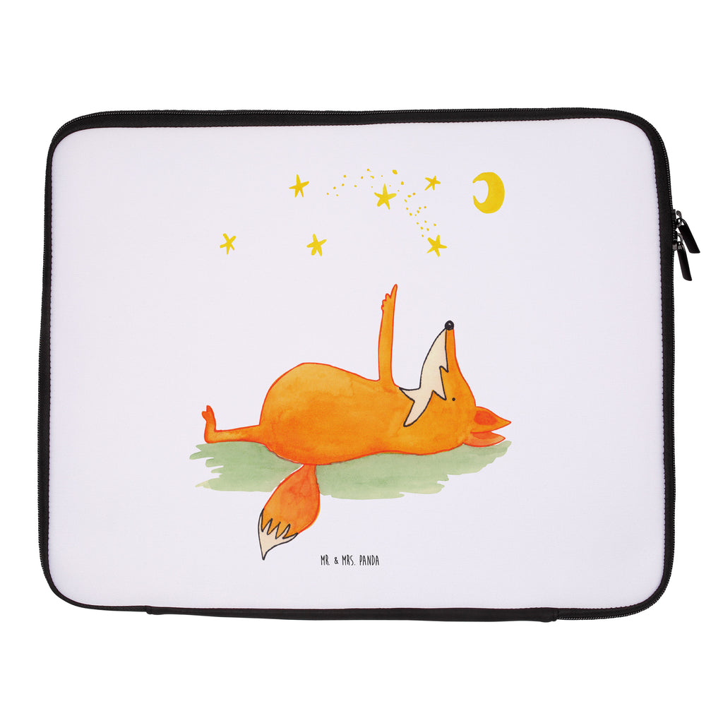 Notebook Tasche Fuchs Sterne Notebook Tasche, Laptop, Computertasche, Tasche, Notebook-Tasche, Notebook-Reisehülle, Notebook Schutz, Fuchs, Füchse, tröstende Worte, Spruch positiv, Spruch schön, Romantik, Always Look on the Bright Side of Life